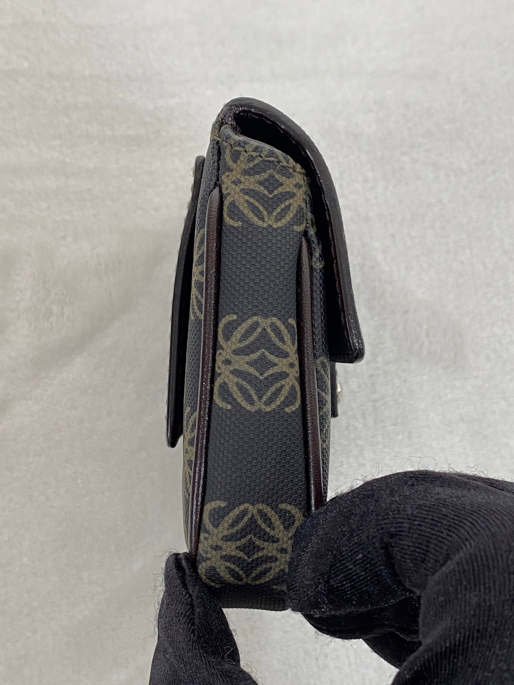 Loewe Repeat Anagram Coated Canvas Shoulder Bag and Pouch Set