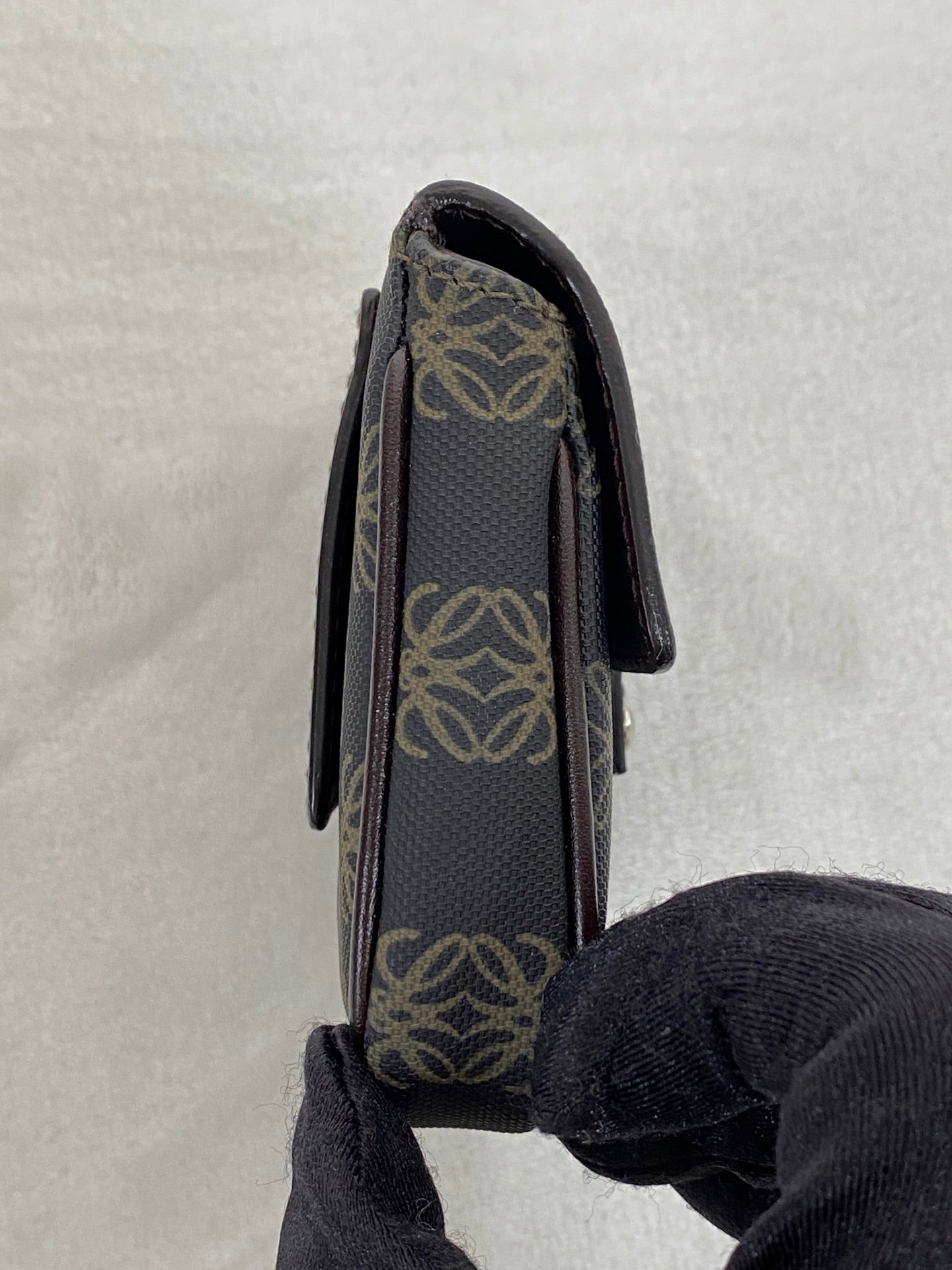 Loewe Repeat Anagram Coated Canvas Shoulder Bag and Pouch Set