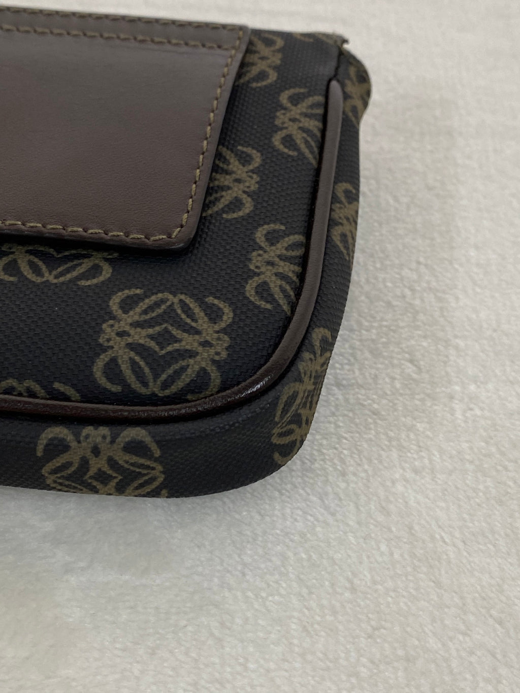 Loewe Repeat Anagram Coated Canvas Shoulder Bag and Pouch Set