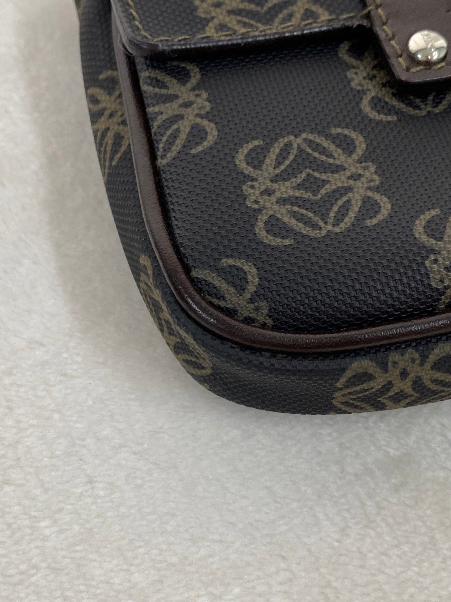Loewe Repeat Anagram Coated Canvas Shoulder Bag and Pouch Set