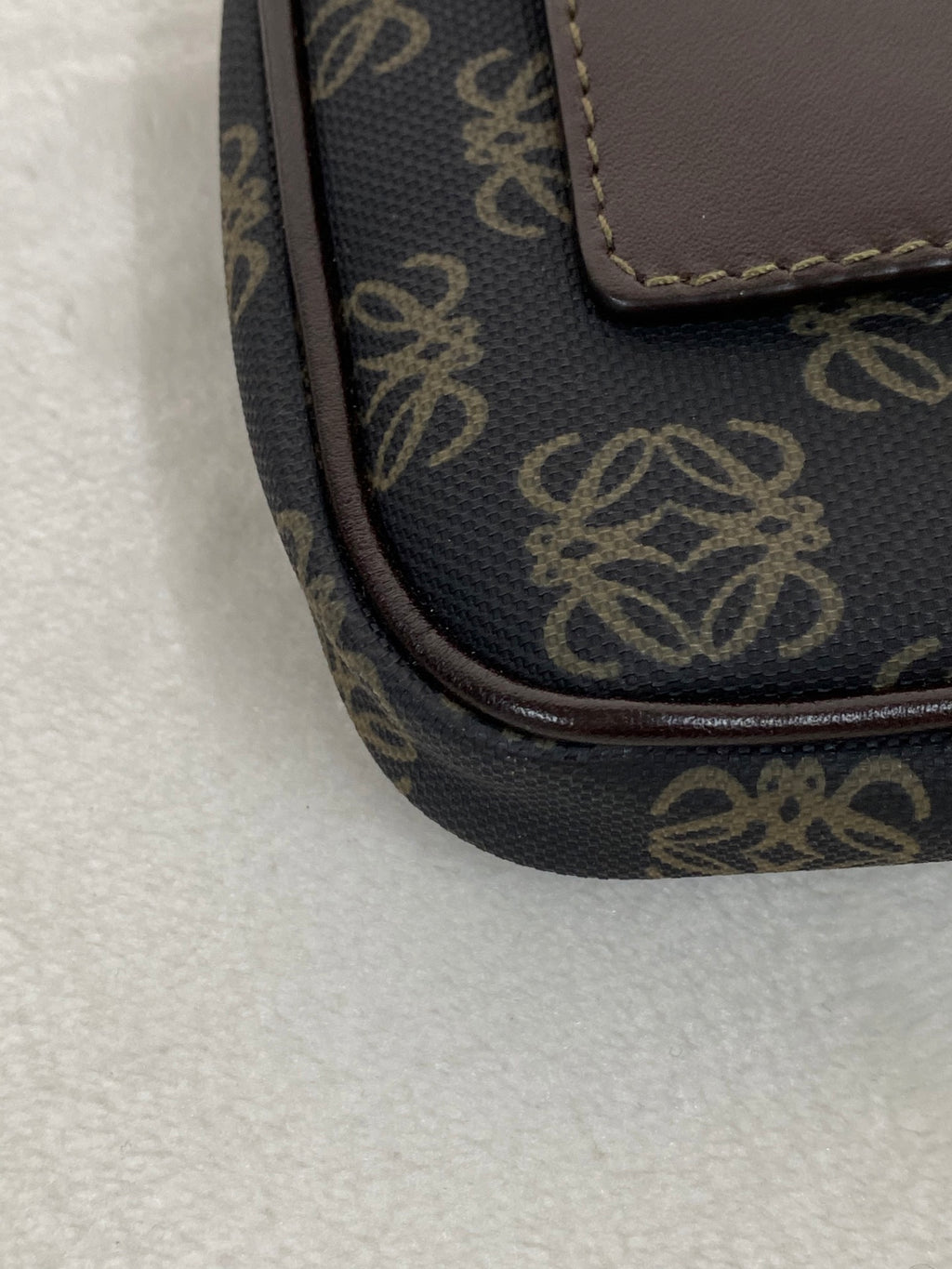 Loewe Repeat Anagram Coated Canvas Shoulder Bag and Pouch Set
