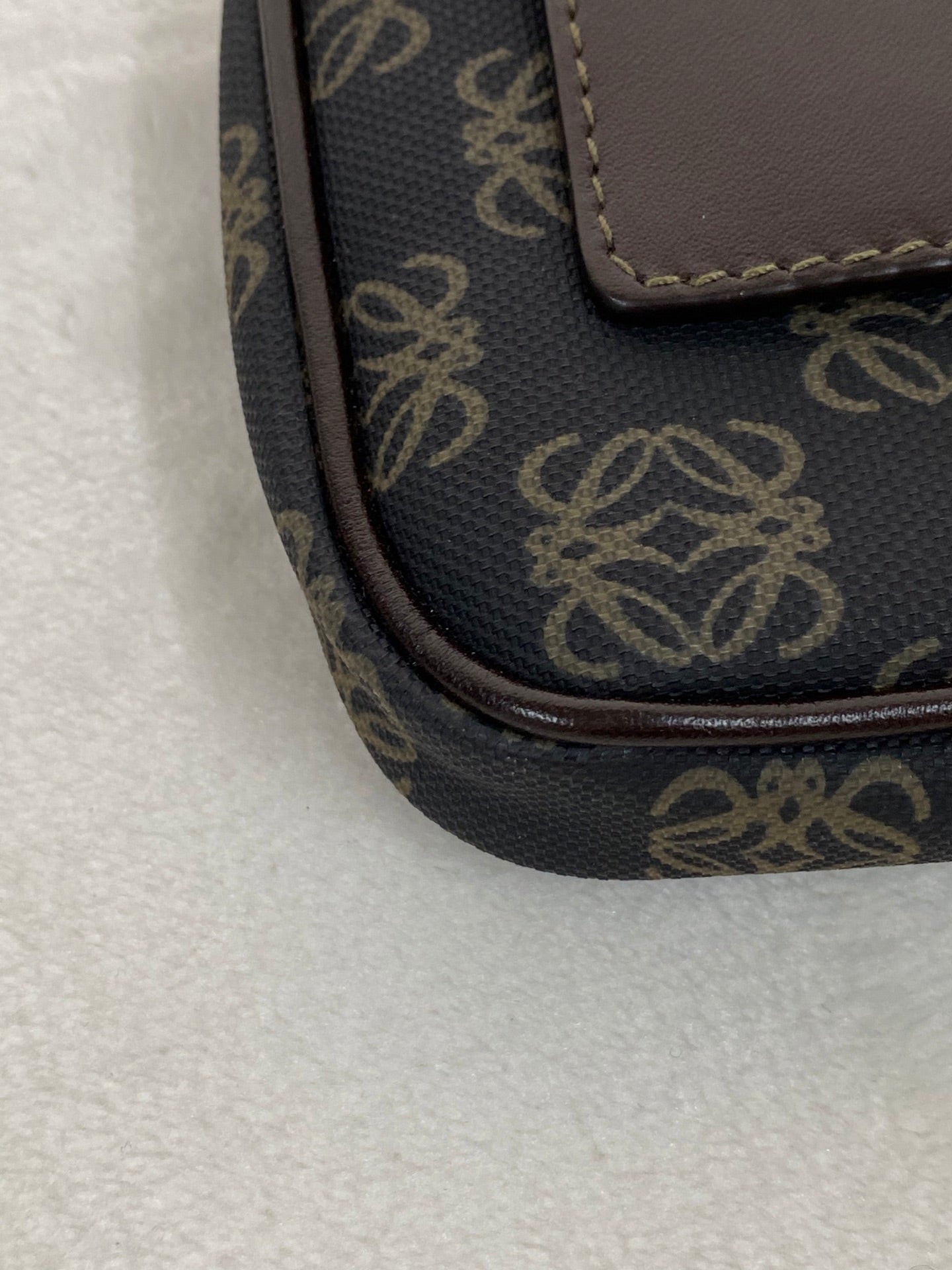 Loewe Repeat Anagram Coated Canvas Shoulder Bag and Pouch Set
