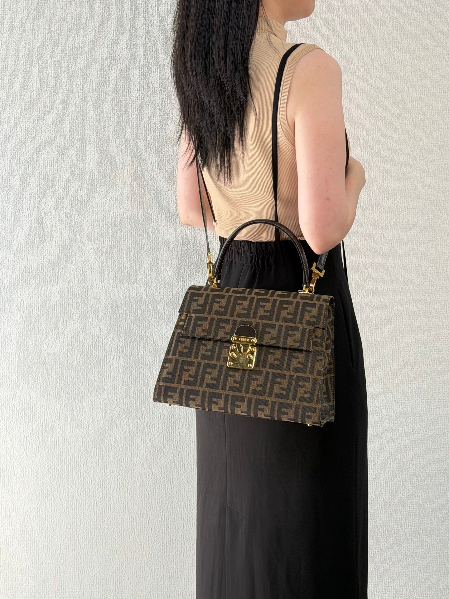 FENDI Zucca Kelly Shoulder Bag