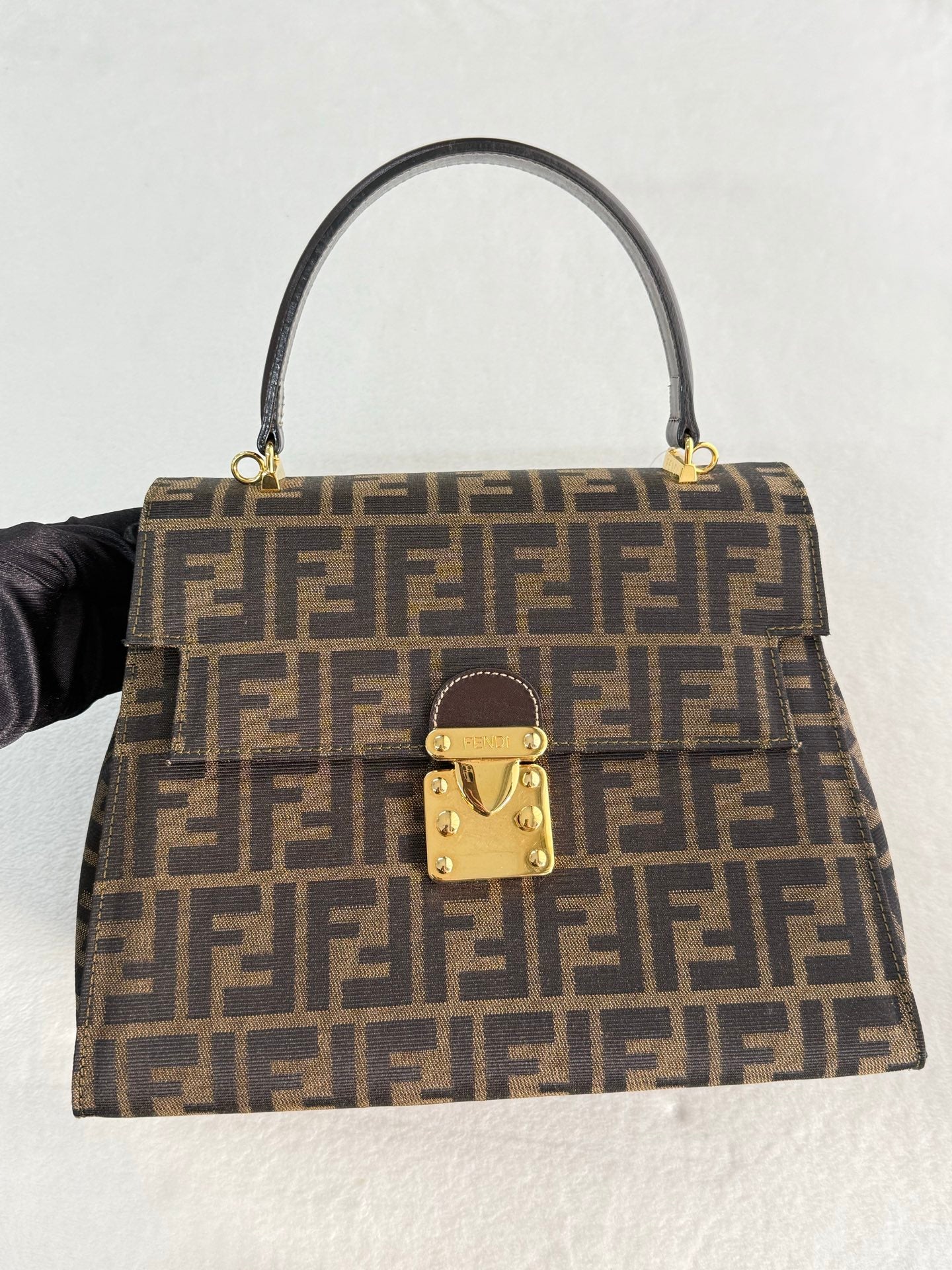 FENDI Zucca Kelly Shoulder Bag