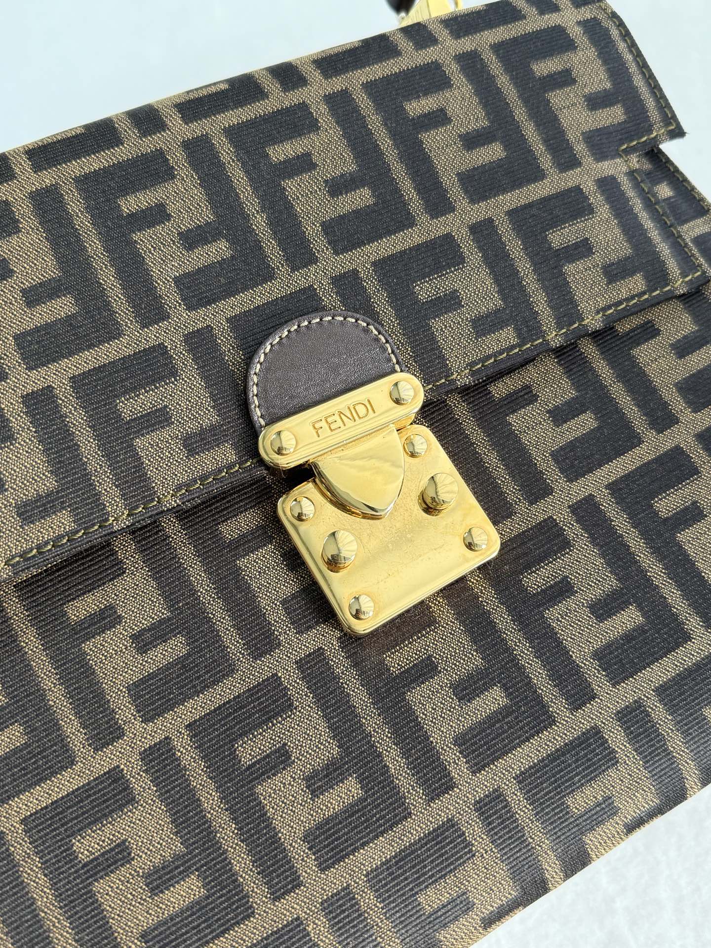 FENDI Zucca Kelly Shoulder Bag