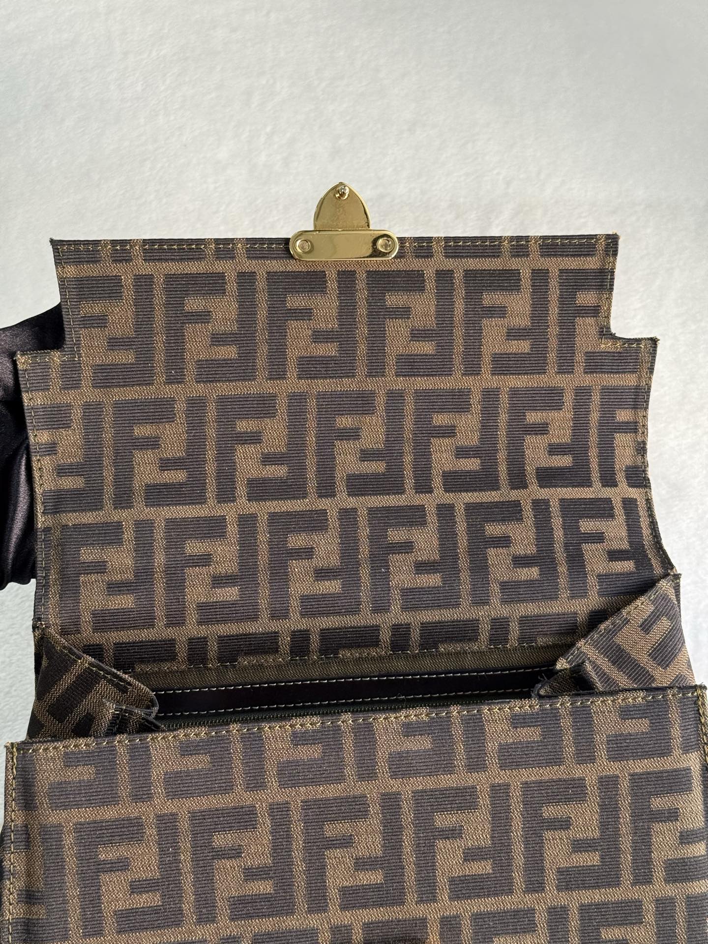 FENDI Zucca Kelly Shoulder Bag