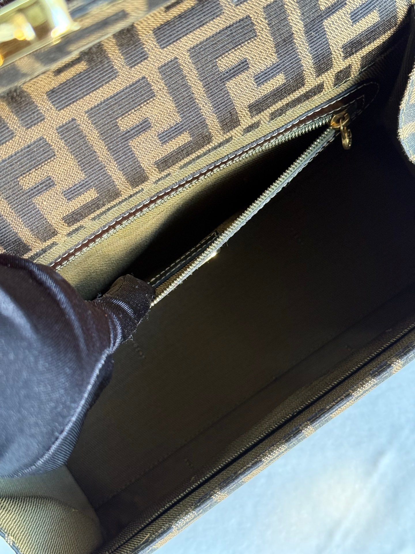 FENDI Zucca Kelly Shoulder Bag