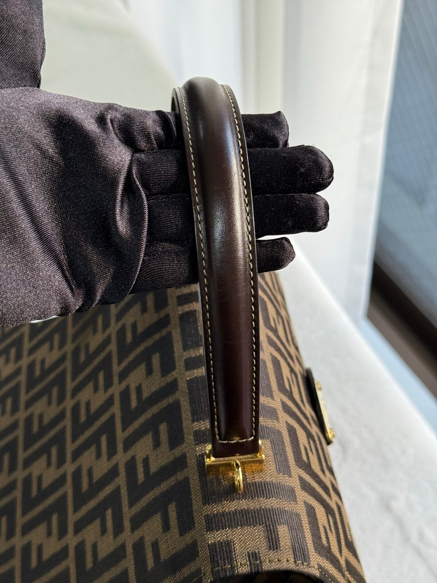 FENDI Zucca Kelly Shoulder Bag