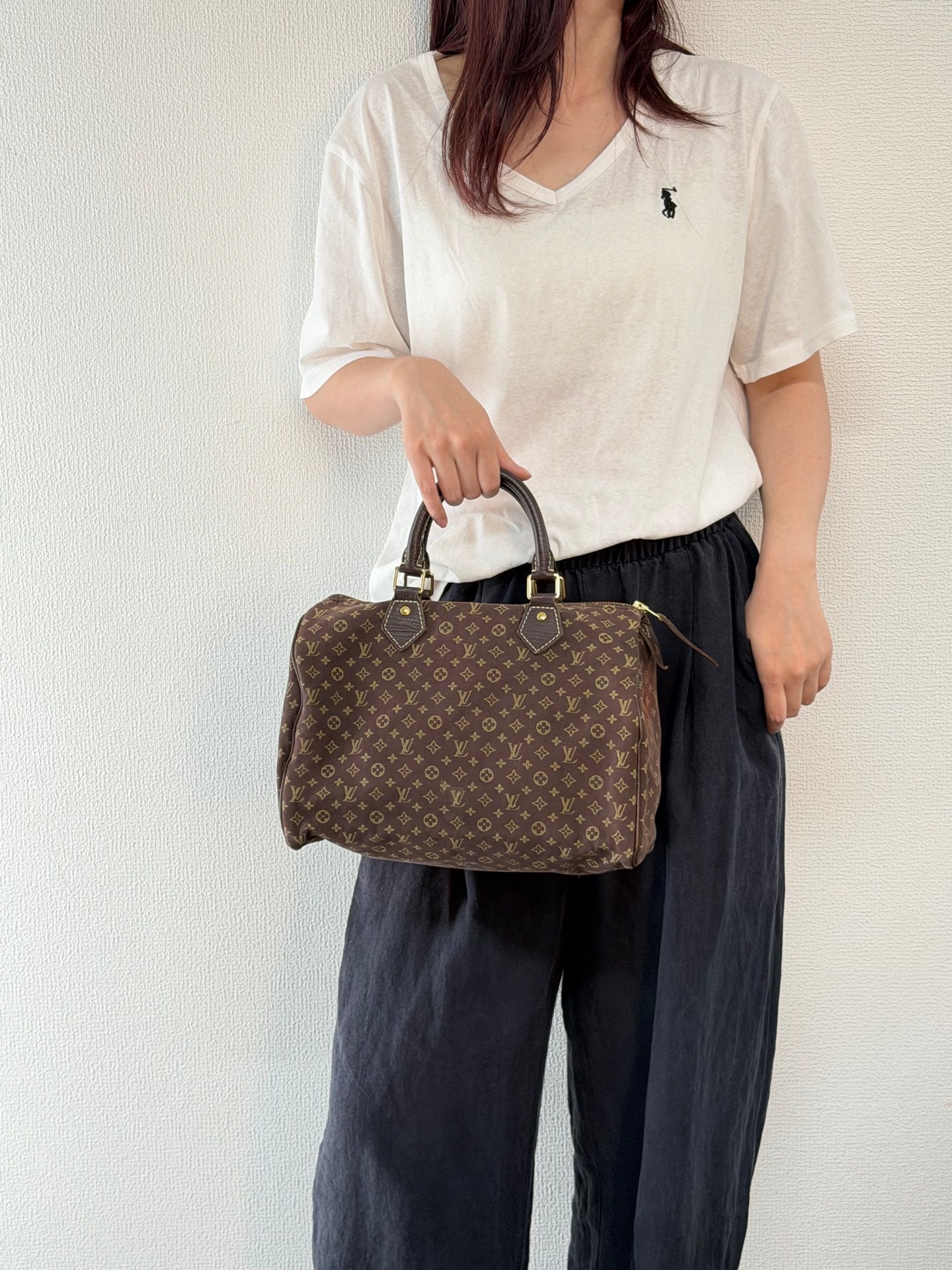 Louis Vuitton Vintage Monogram Mini Lin Speedy 30 Ebene