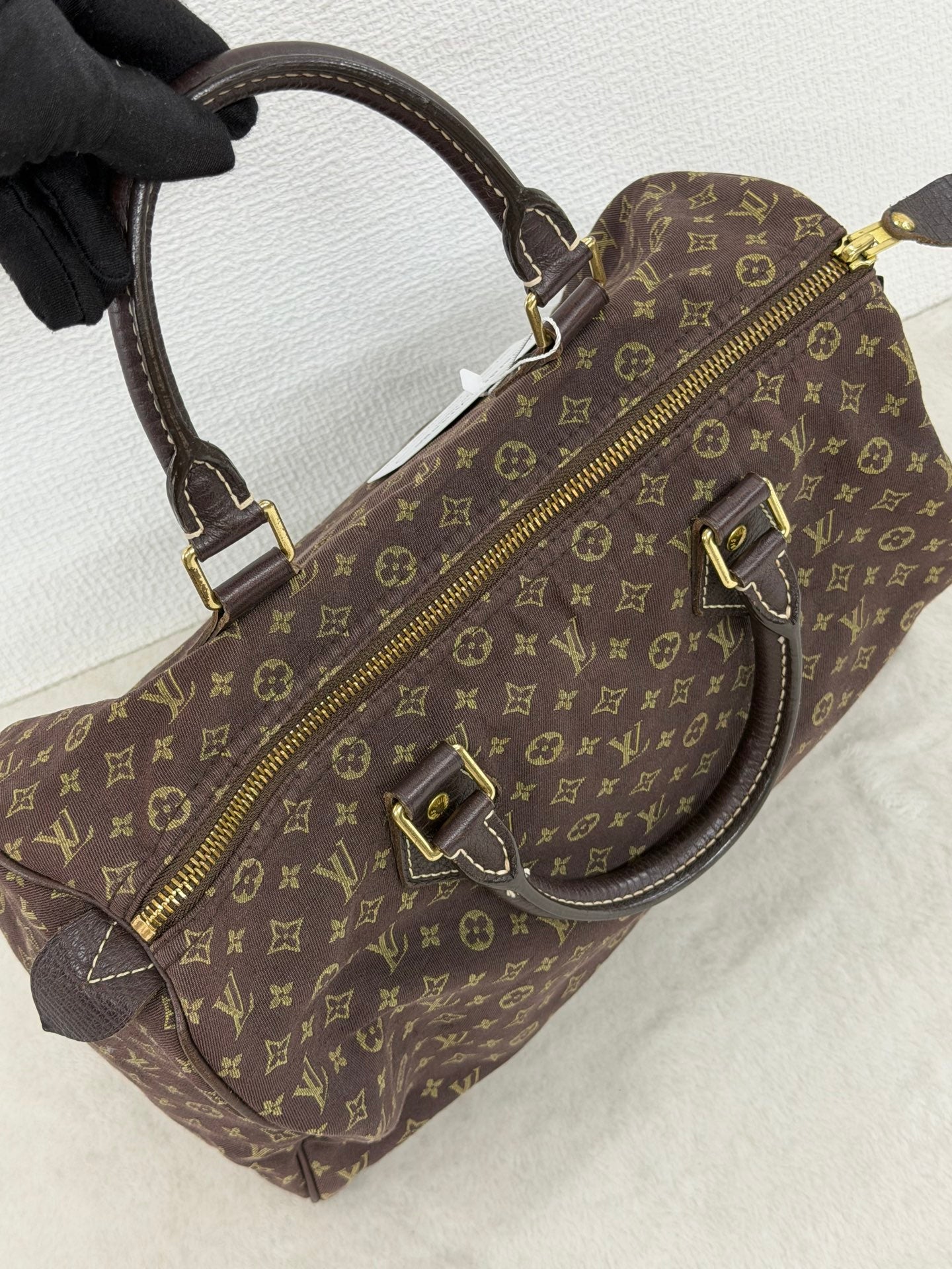 Louis Vuitton Vintage Monogram Mini Lin Speedy 30 Ebene