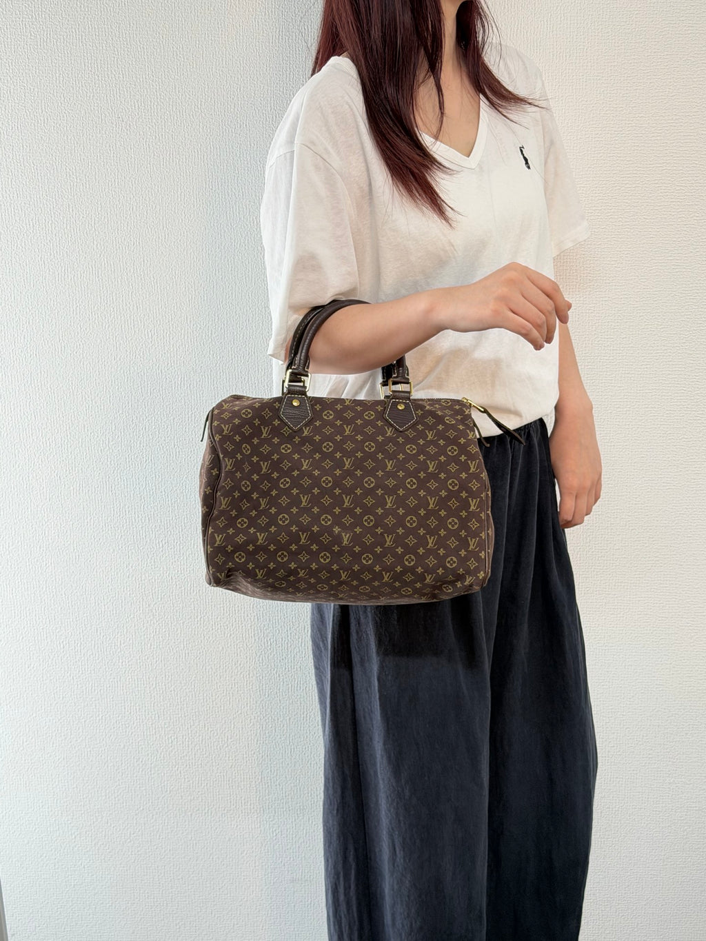 Louis Vuitton Vintage Monogram Mini Lin Speedy 30 Ebene