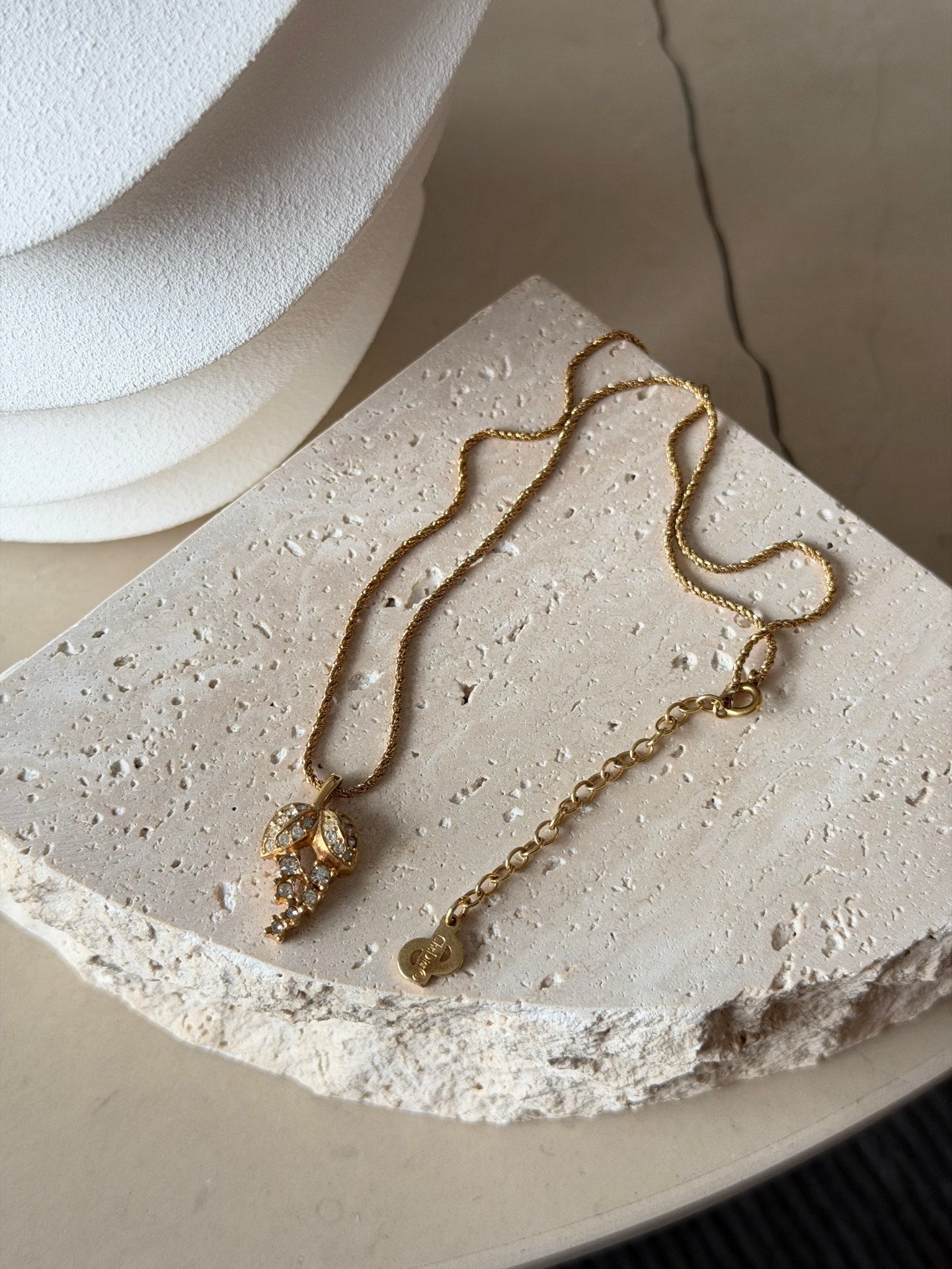 DIOR Grape pendant Vintage Necklace