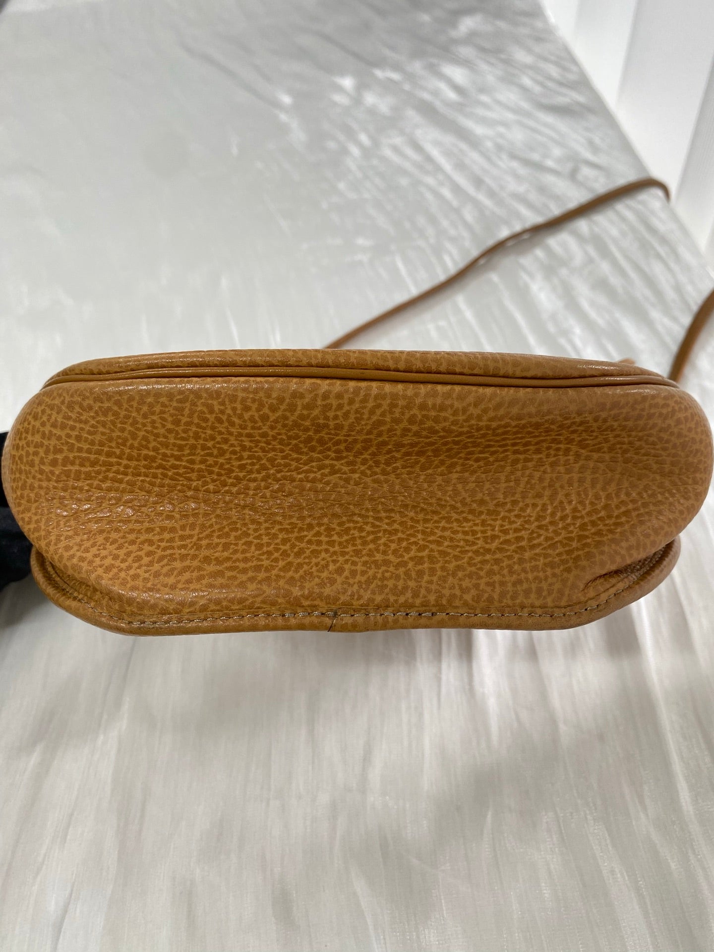 Christian Dior Vintage CD Logo Pebble Leather Flap Shoulder Bag