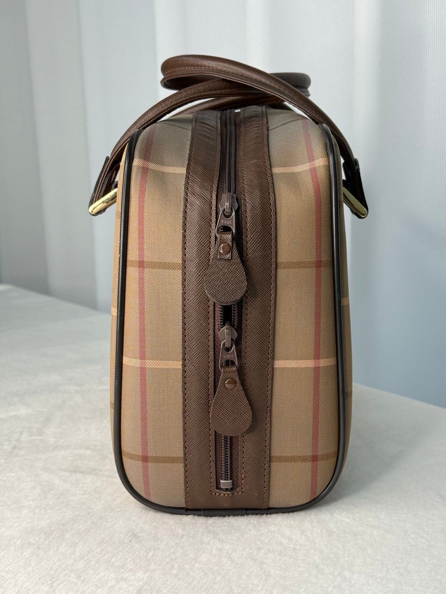 BURBERRY Check Pattern Handbag