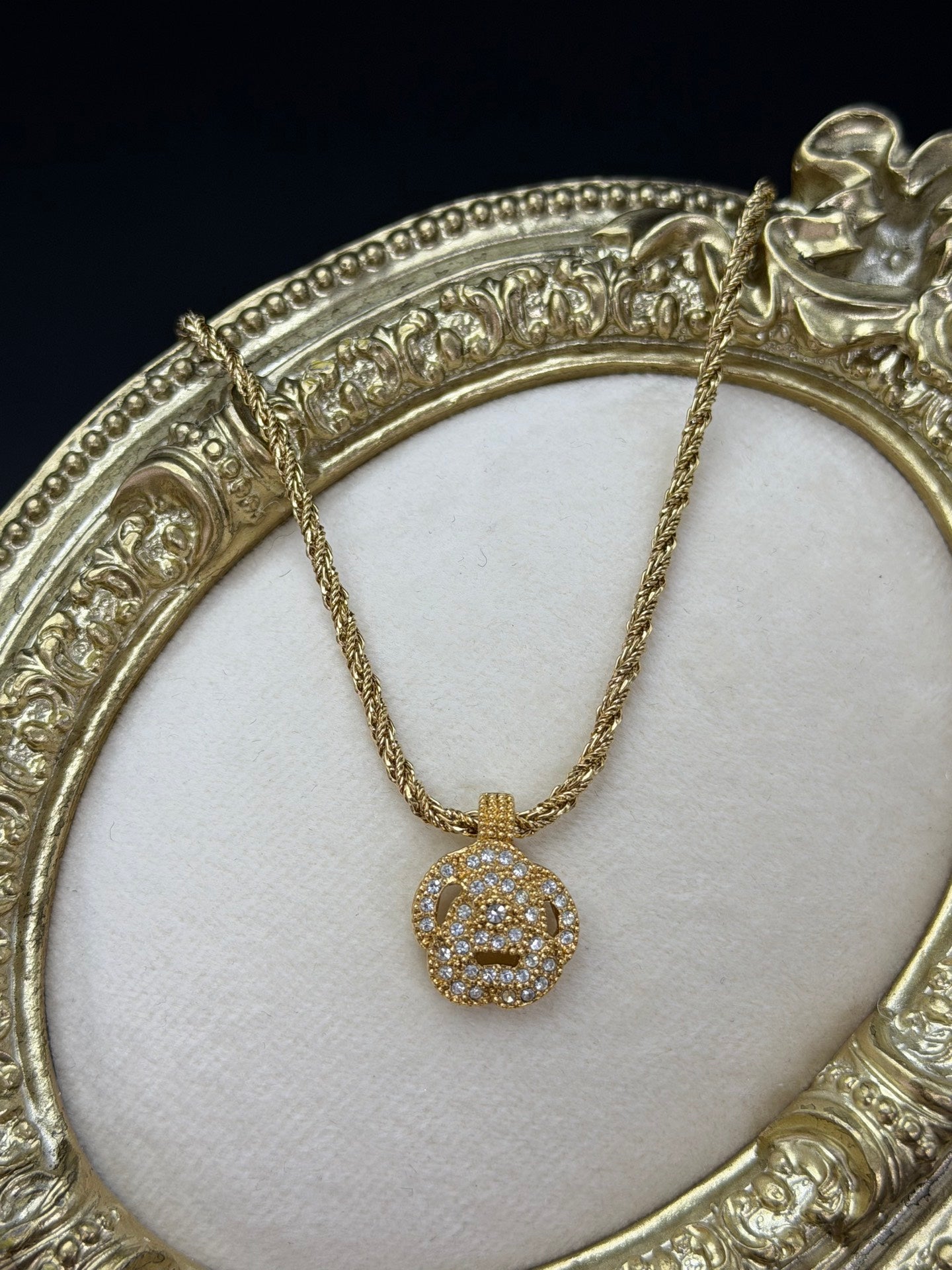 CHRISTIAN DIOR Rhinestone Necklace