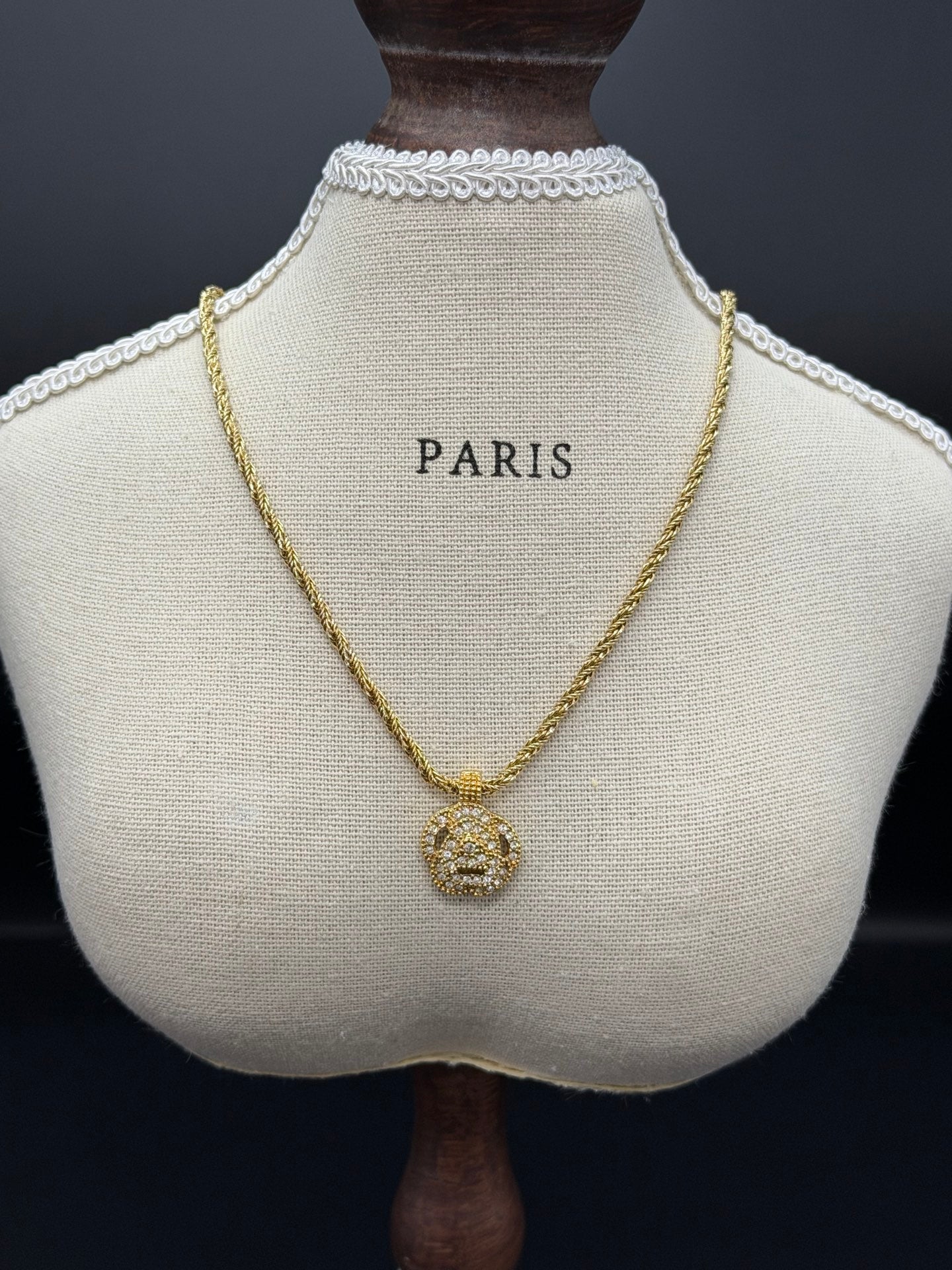 CHRISTIAN DIOR Rhinestone Necklace