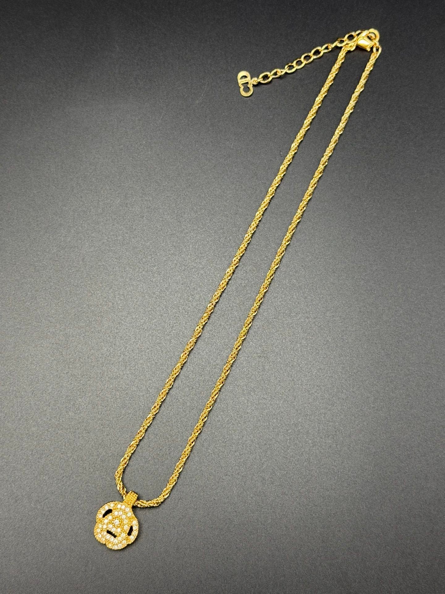 CHRISTIAN DIOR Rhinestone Necklace