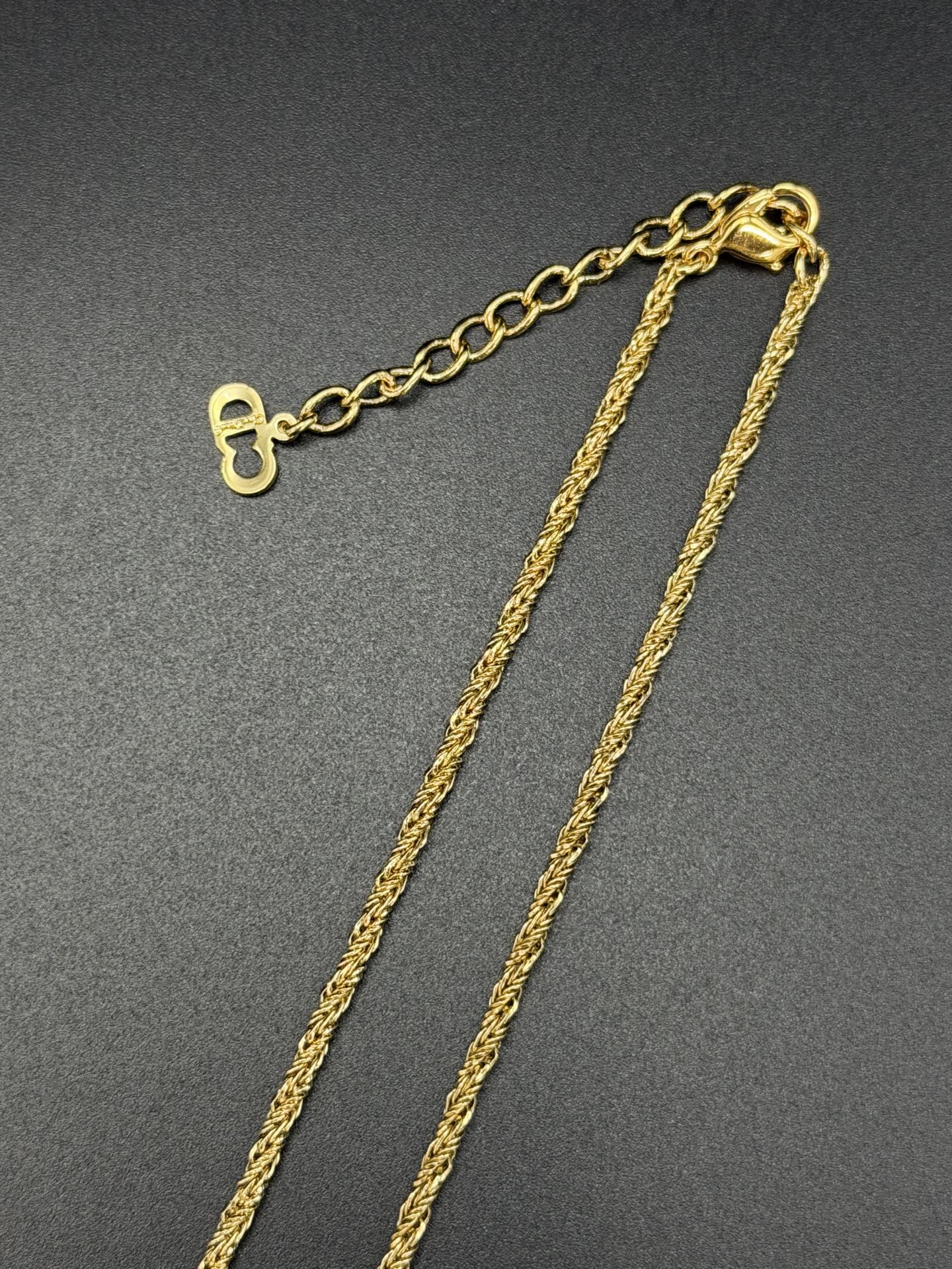 CHRISTIAN DIOR Rhinestone Necklace