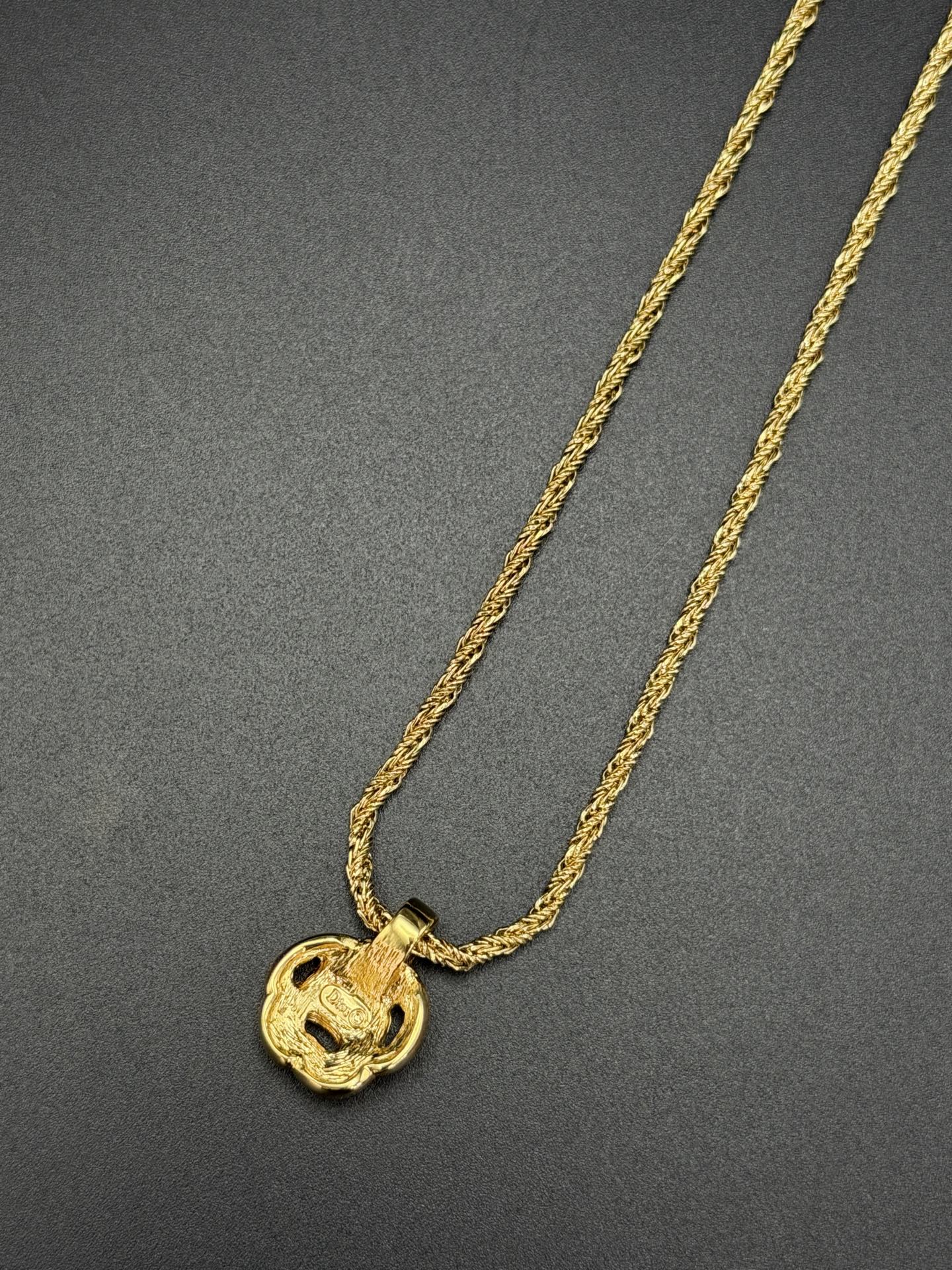 CHRISTIAN DIOR Rhinestone Necklace
