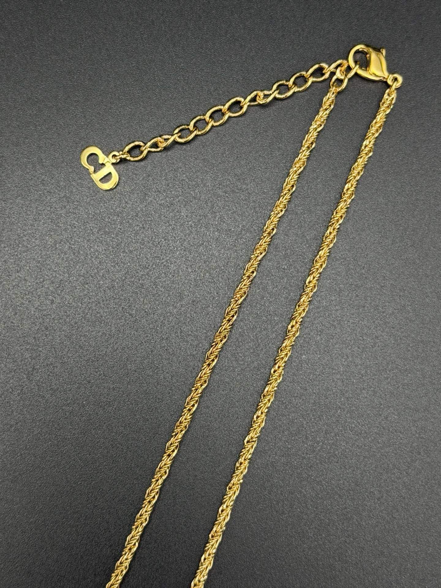 CHRISTIAN DIOR Rhinestone Necklace
