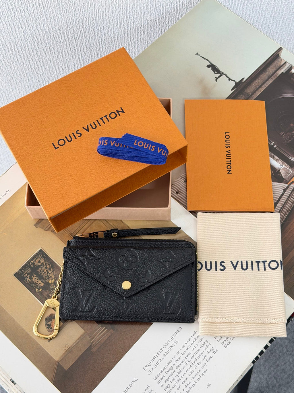 Louis Vuitton Recto Verso Card Holder Monogram Empreinte Leather Noir