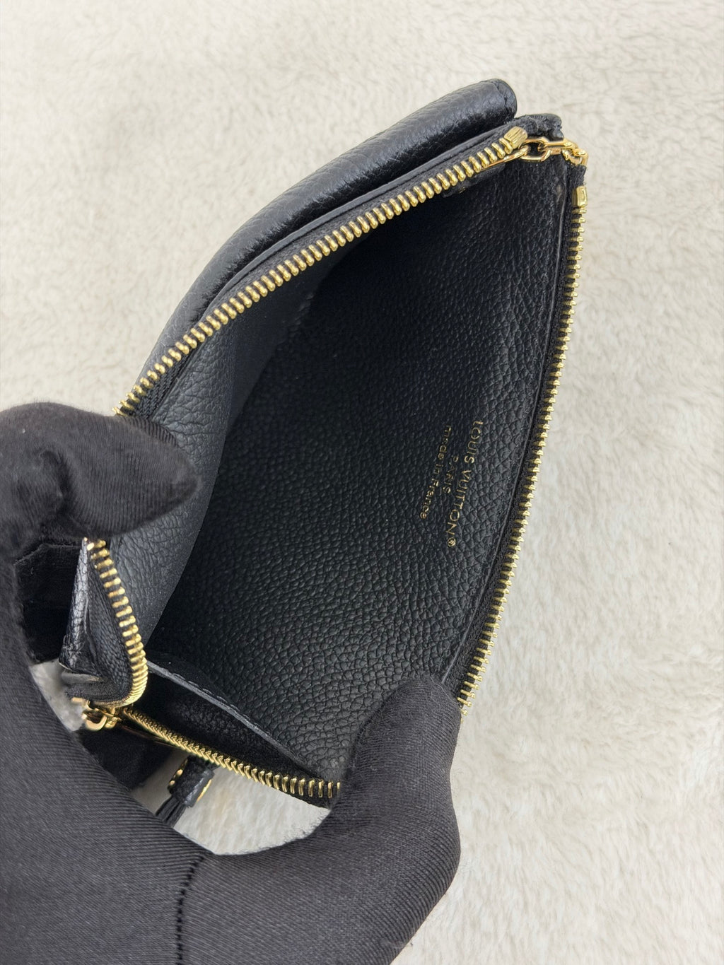 Louis Vuitton Recto Verso Card Holder Monogram Empreinte Leather Noir