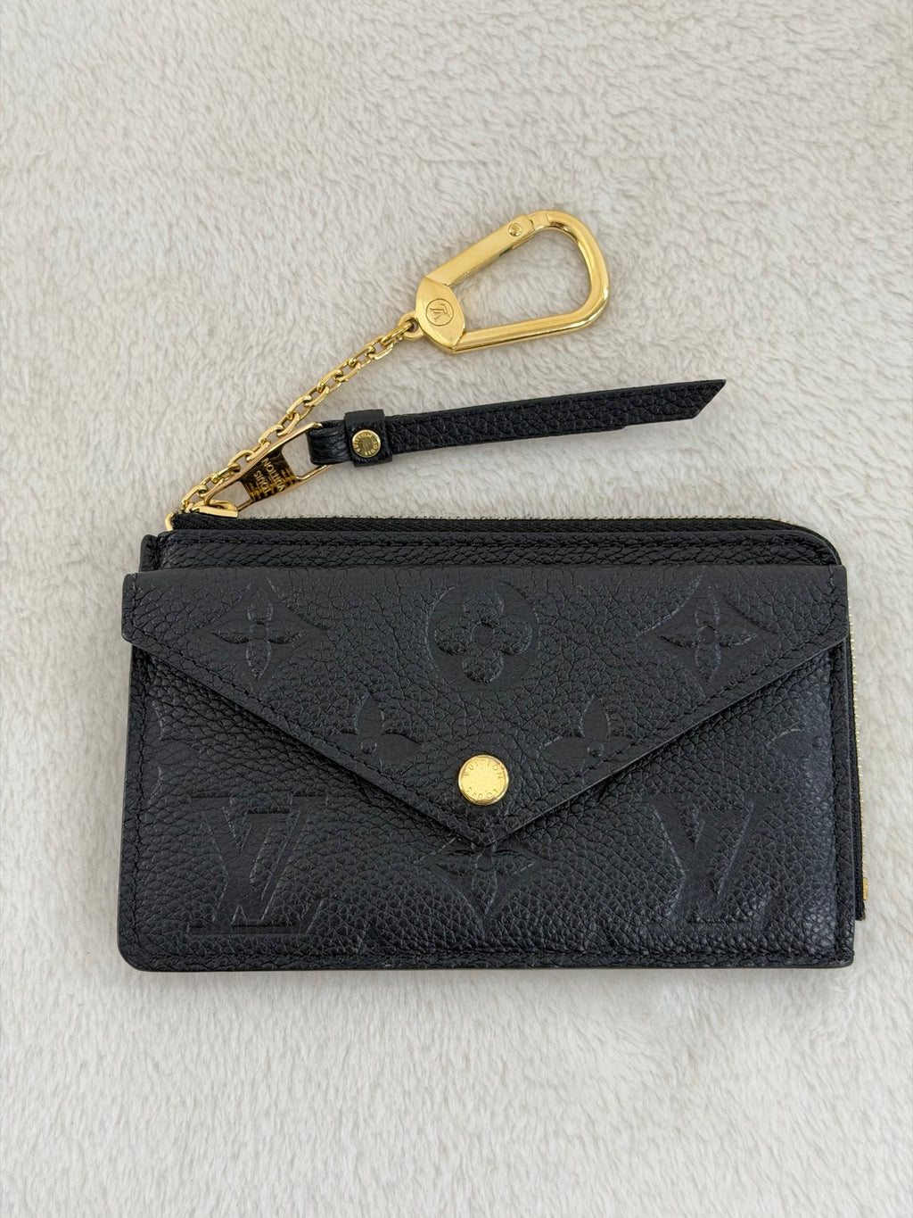 Louis Vuitton Recto Verso Card Holder Monogram Empreinte Leather Noir