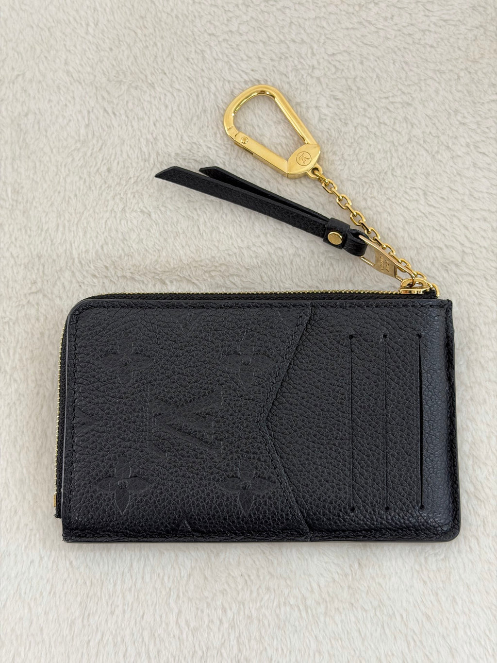 Louis Vuitton Recto Verso Card Holder Monogram Empreinte Leather Noir