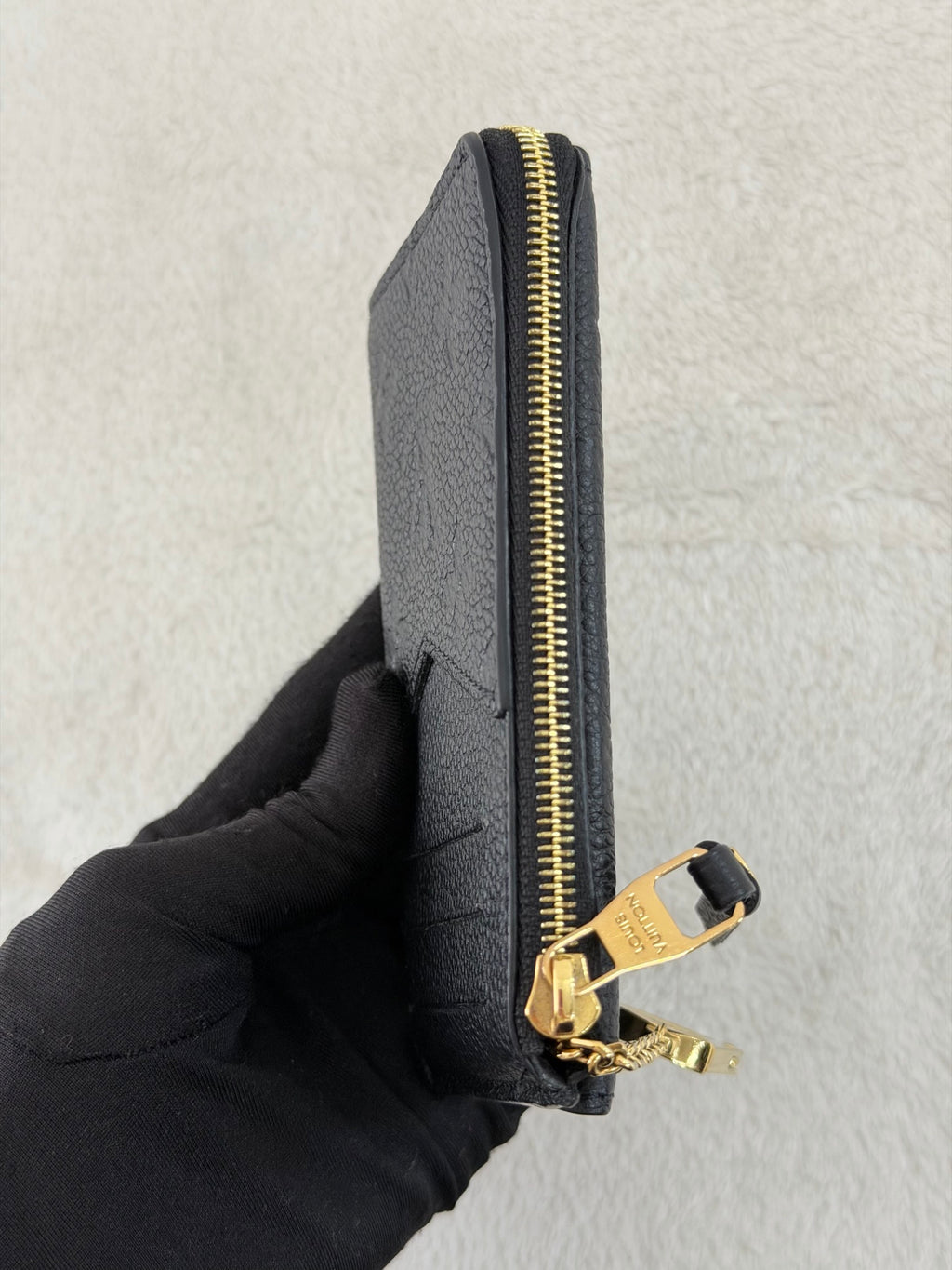 Louis Vuitton Recto Verso Card Holder Monogram Empreinte Leather Noir