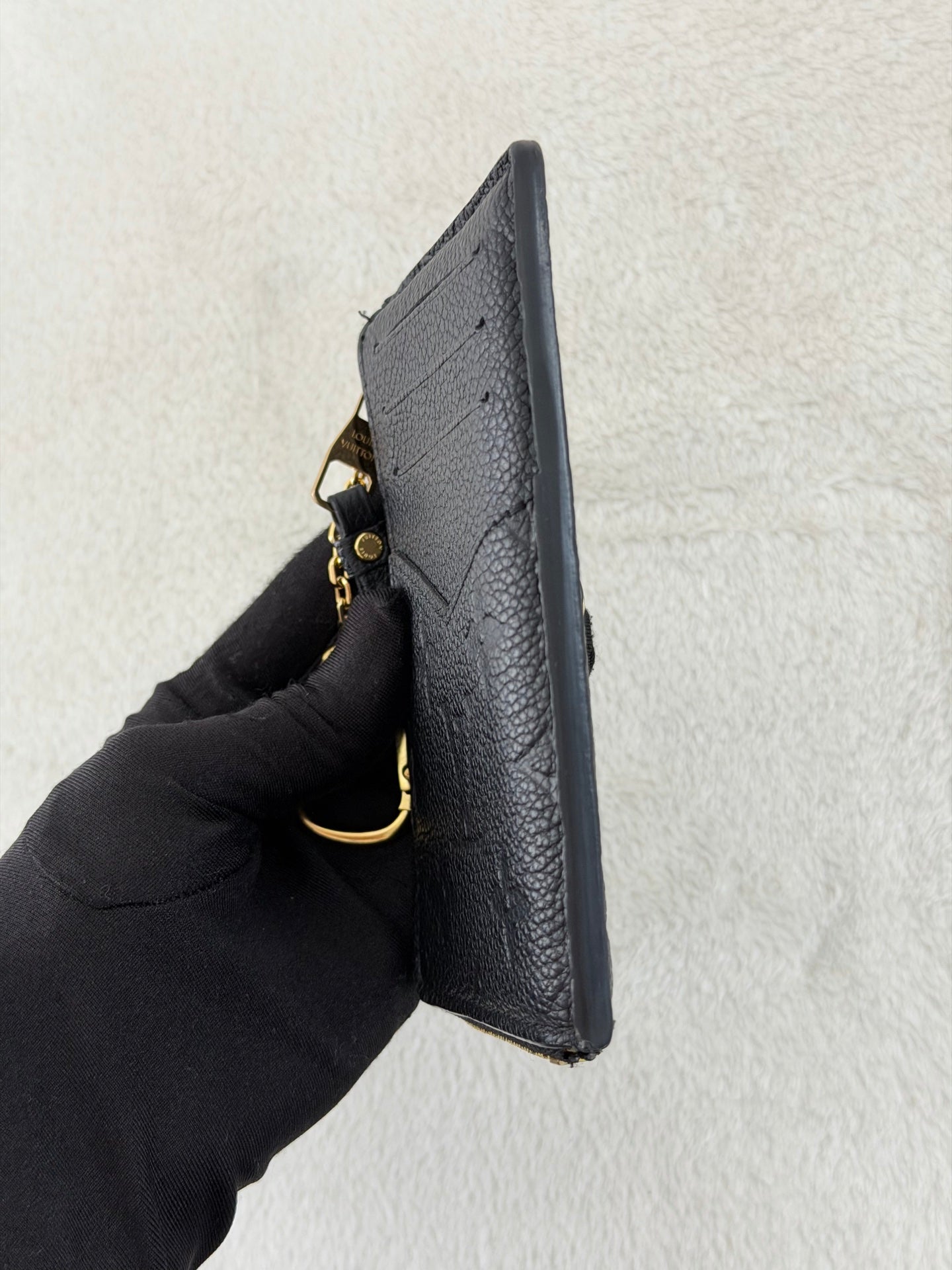 Louis Vuitton Recto Verso Card Holder Monogram Empreinte Leather Noir