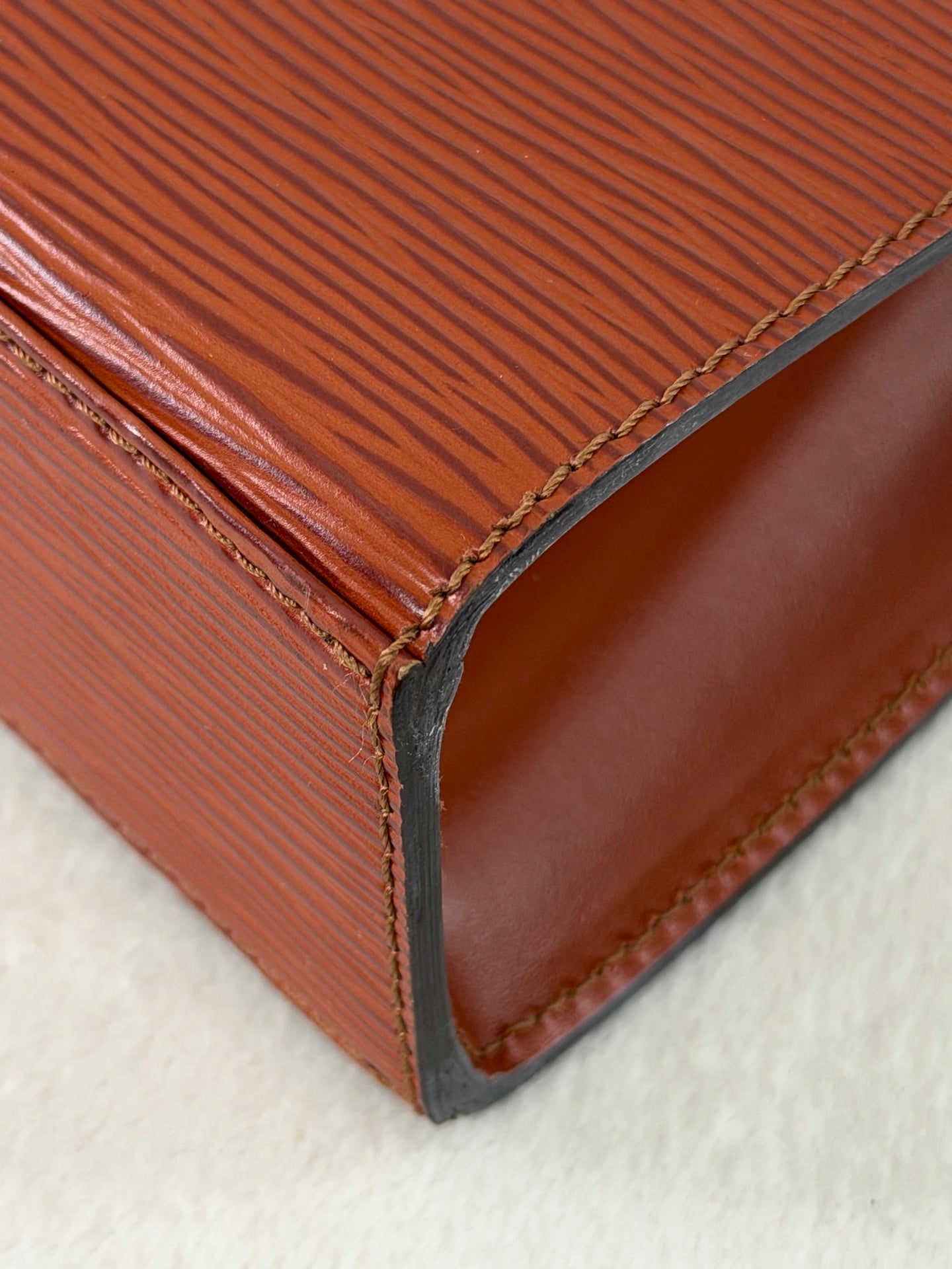 Louis Vuitton Vintage Epi Malesherbes Top Handle Bag Kenya Brown