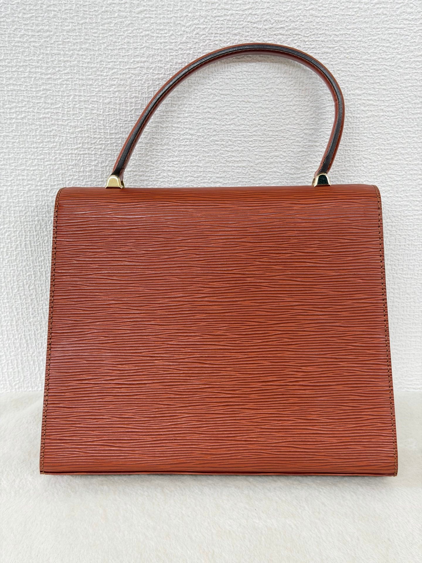 Louis Vuitton Vintage Epi Malesherbes Top Handle Bag Kenya Brown