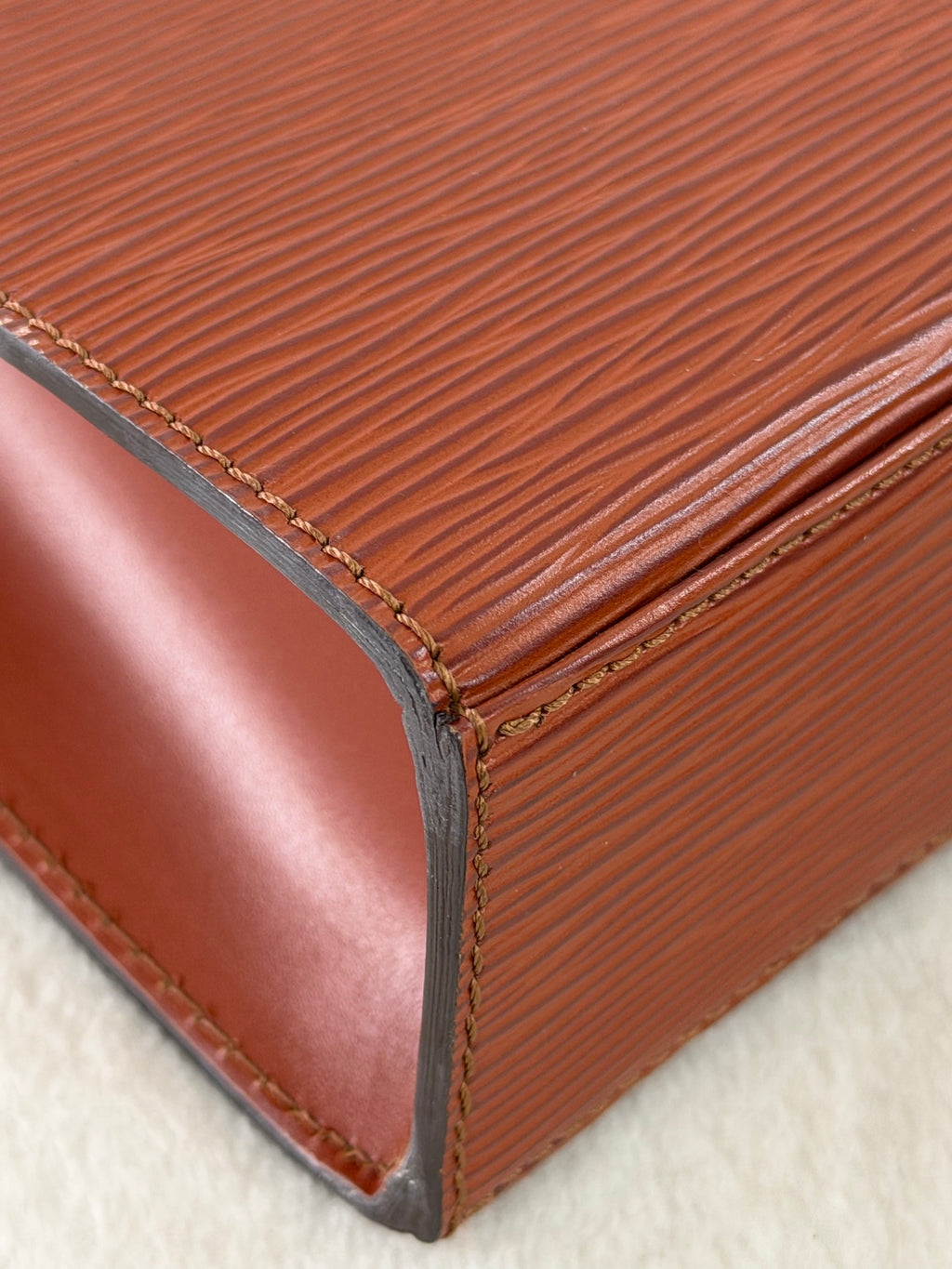 Louis Vuitton Vintage Epi Malesherbes Top Handle Bag Kenya Brown