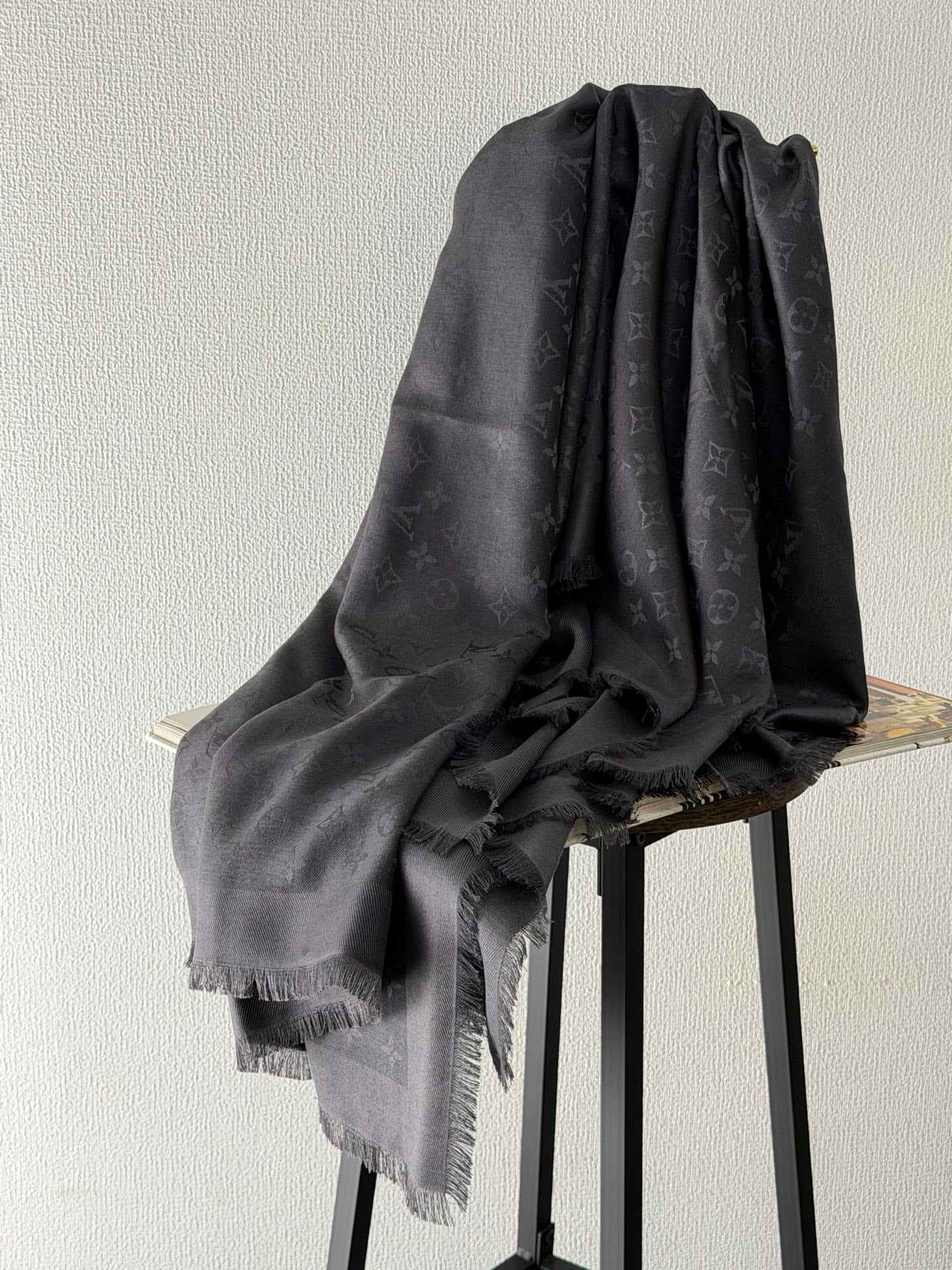 Louis Vuitton Monogram Denim Shawl Anthracite