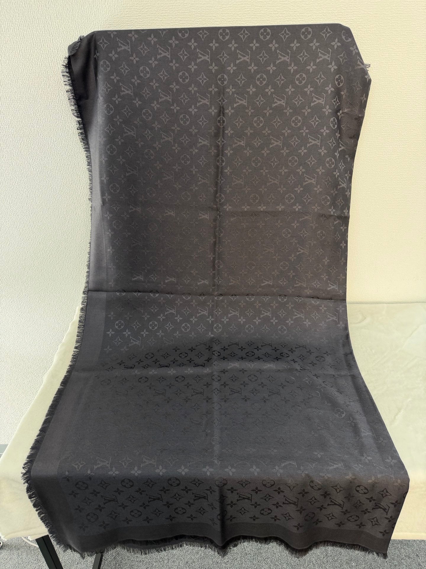 Louis Vuitton Monogram Denim Shawl Anthracite