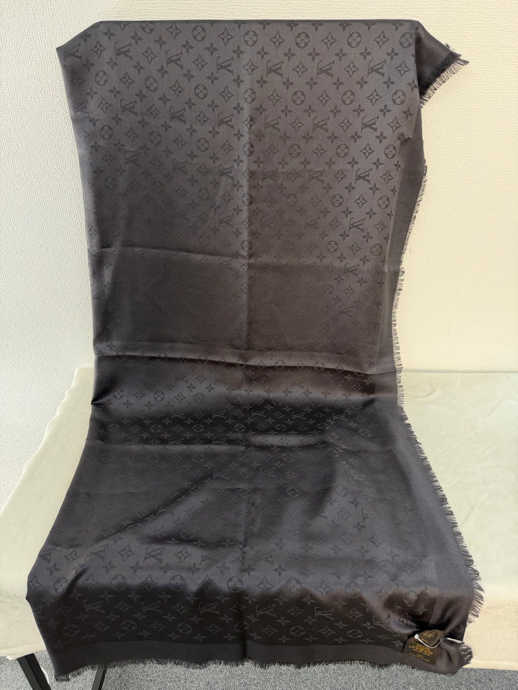 Louis Vuitton Monogram Denim Shawl Anthracite
