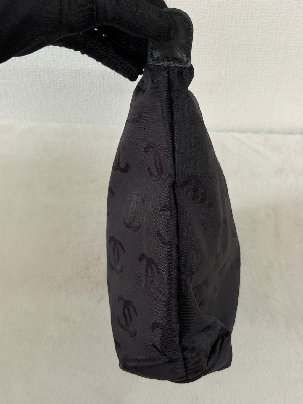 Chanel Vintage Wild Stitch Calfskin Tote Bag Black