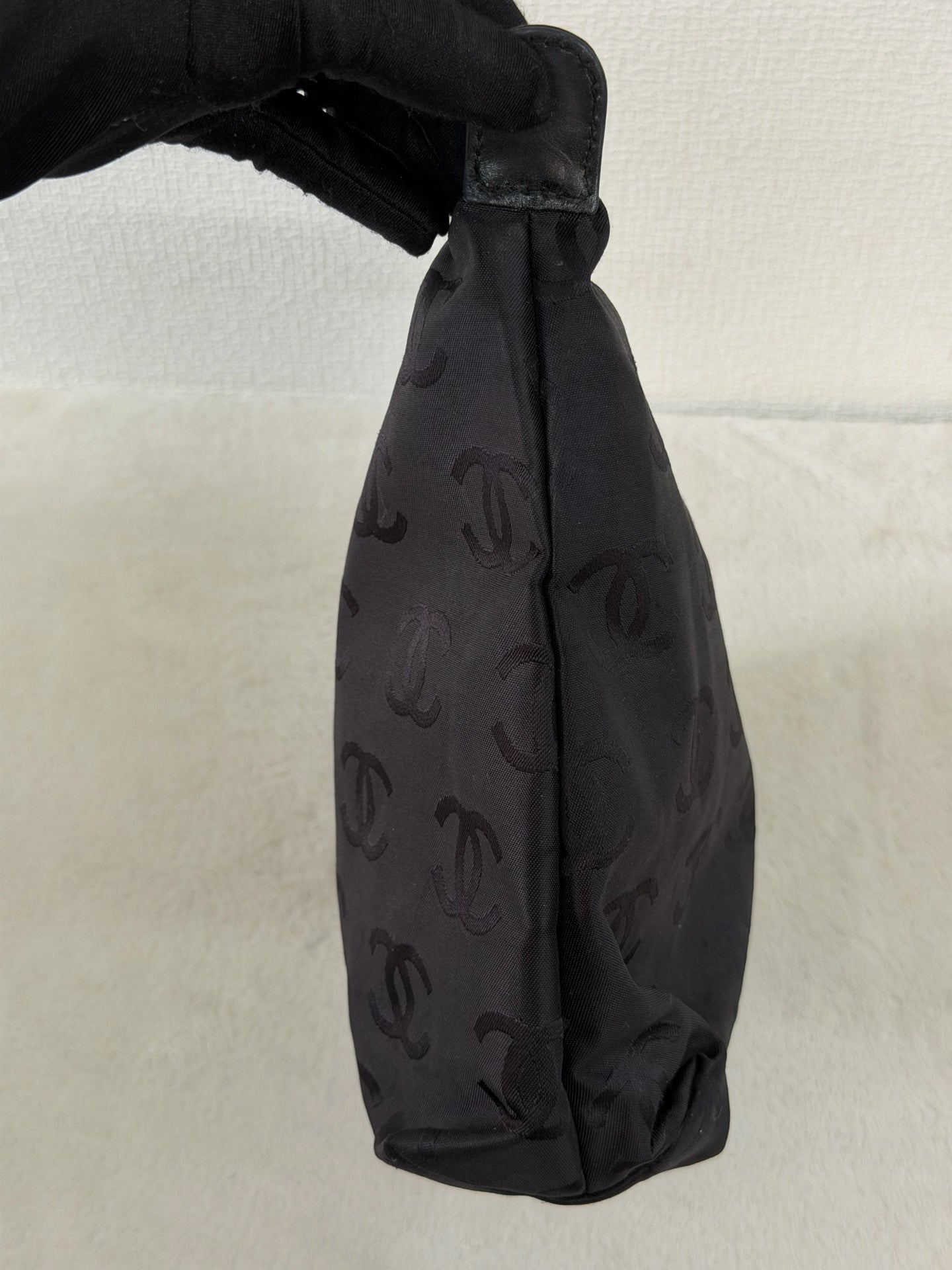 Chanel Vintage Wild Stitch Calfskin Tote Bag Black