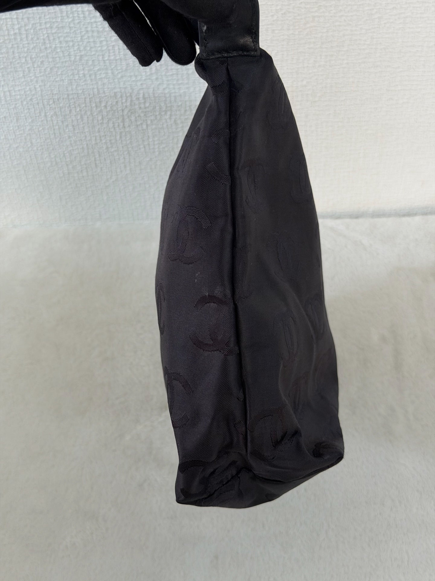 Chanel Vintage Wild Stitch Calfskin Tote Bag Black