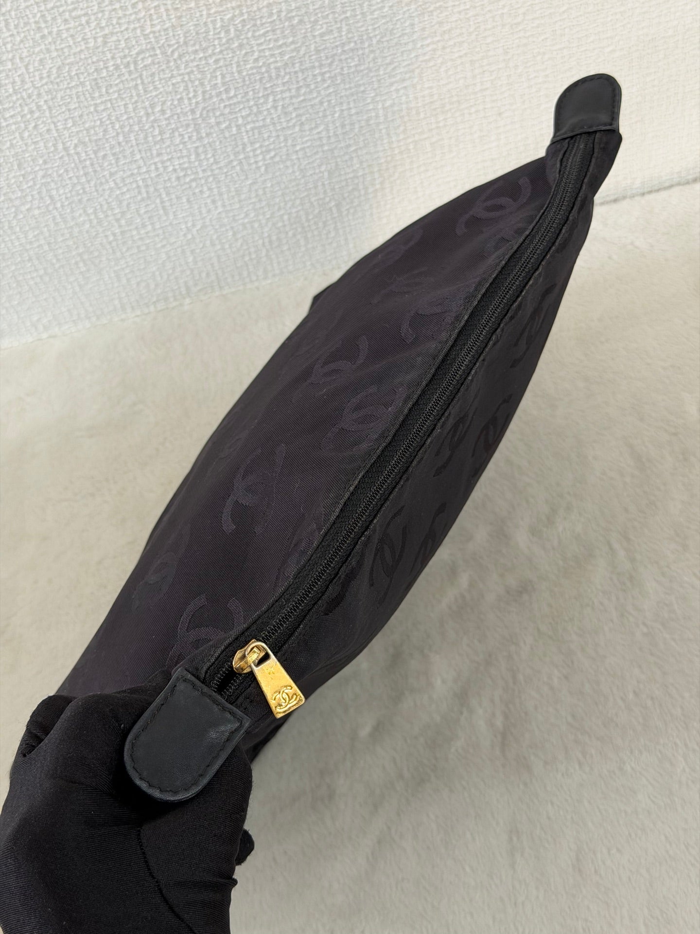Chanel Vintage Wild Stitch Calfskin Tote Bag Black