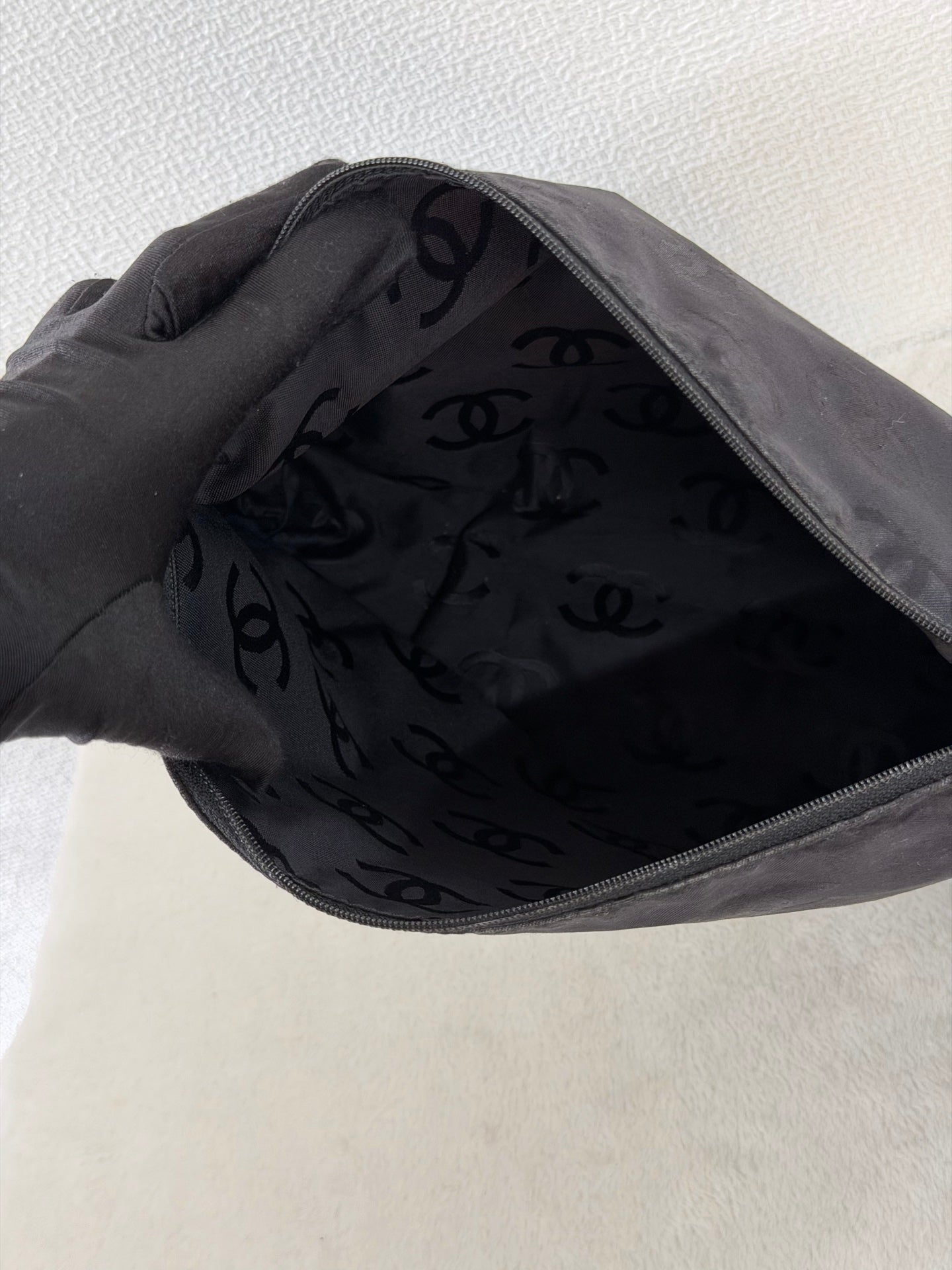 Chanel Vintage Wild Stitch Calfskin Tote Bag Black