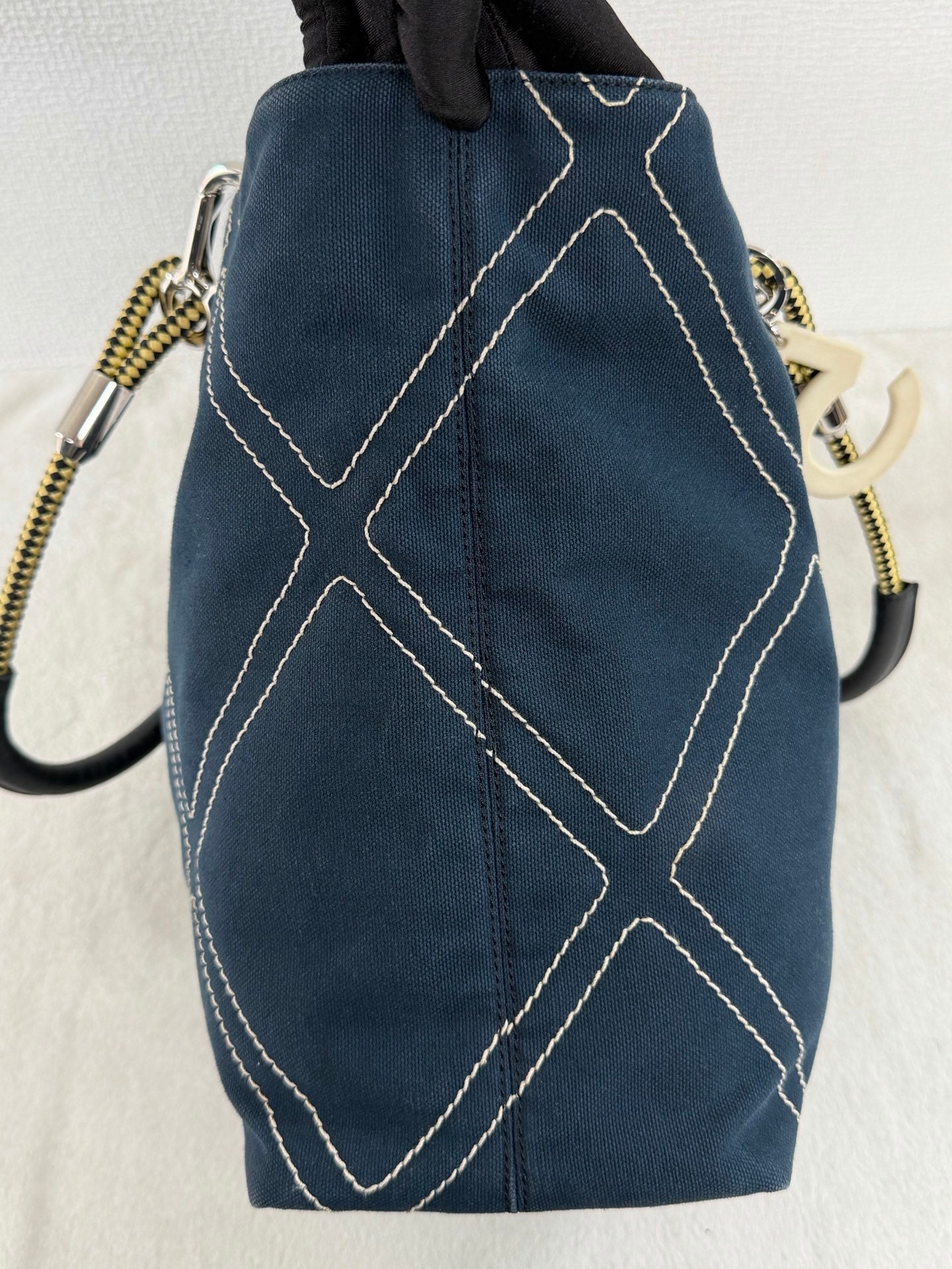 Chanel 2004 Cruise Line Monogram No. 5 Shoulder Tote with Charm