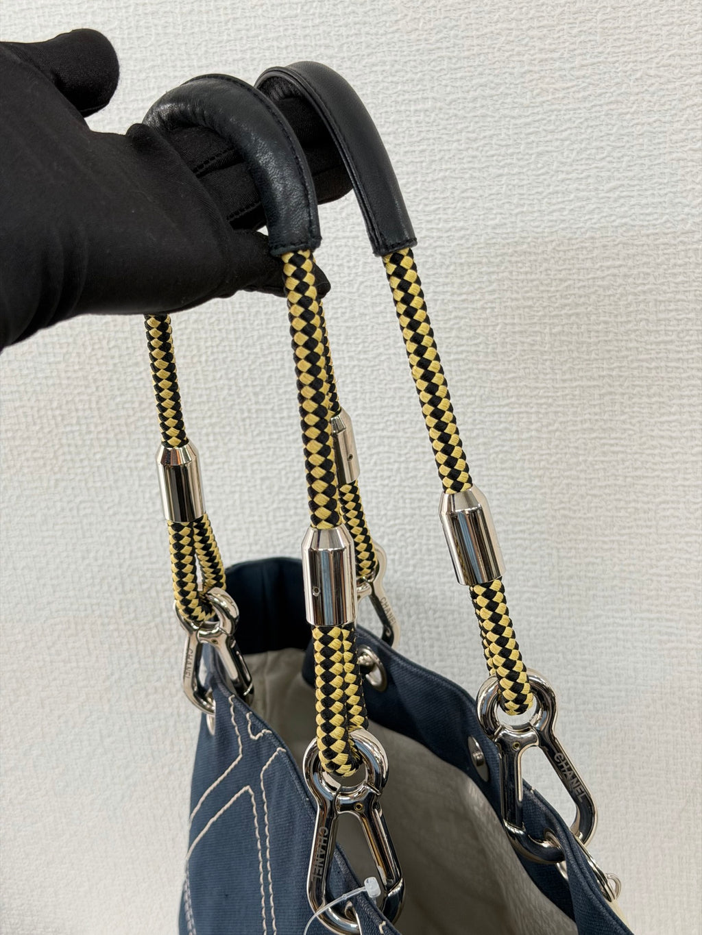 Chanel 2004 Cruise Line Monogram No. 5 Shoulder Tote with Charm