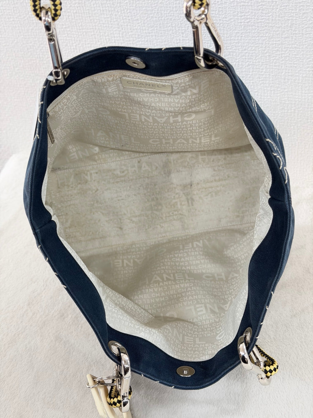 Chanel 2004 Cruise Line Monogram No. 5 Shoulder Tote with Charm