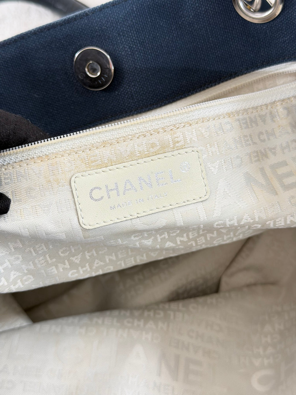 Chanel 2004 Cruise Line Monogram No. 5 Shoulder Tote with Charm