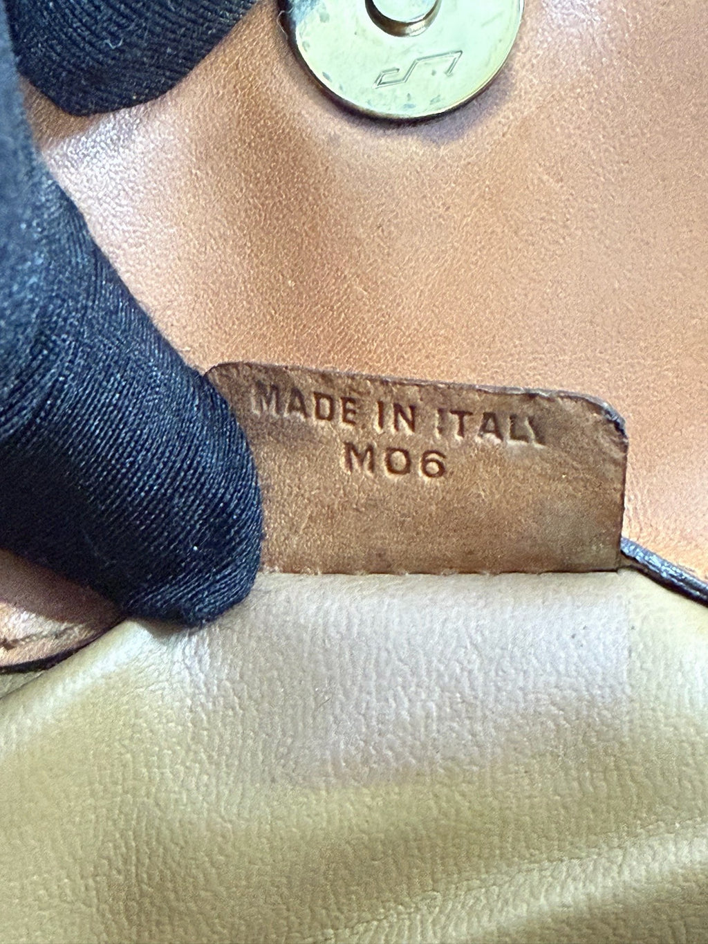 Celine Vintage Macadam Canvas Clutch Bag Brown