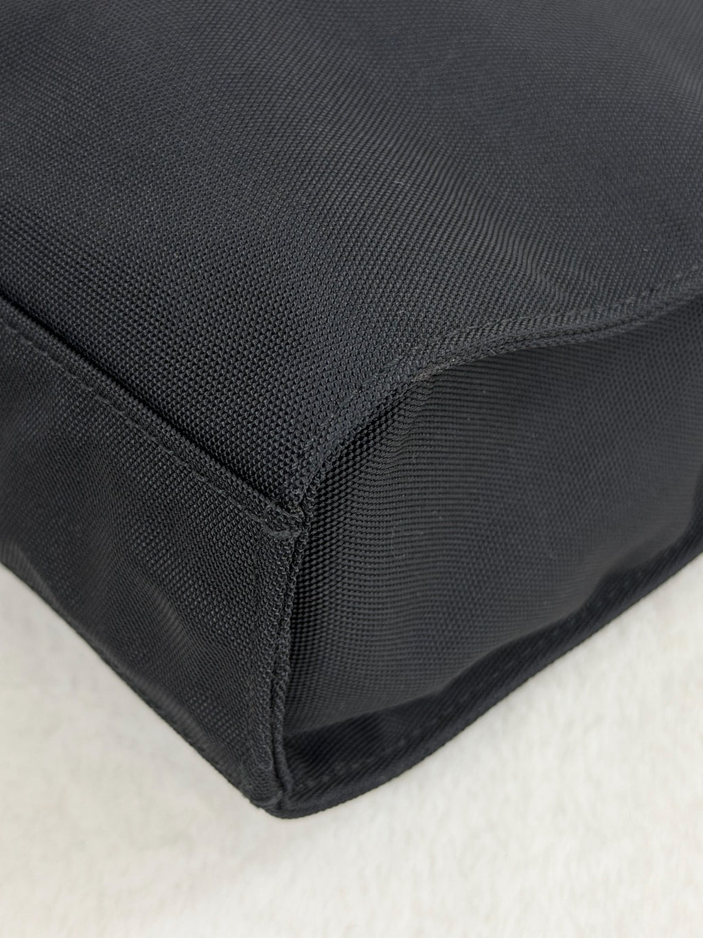 Gucci Vintage Piston Lock Jackie Nylon Flap Shoulder Bag Black