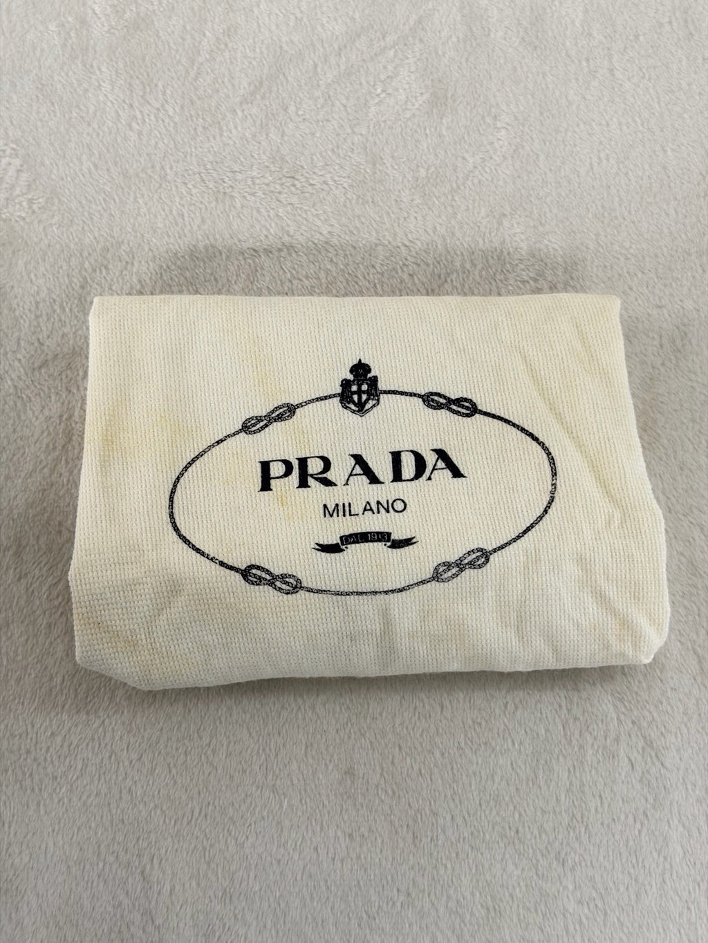 Prada Vintage Nappa Leather Twin Zip Square Shoulder Bag Dark Brown