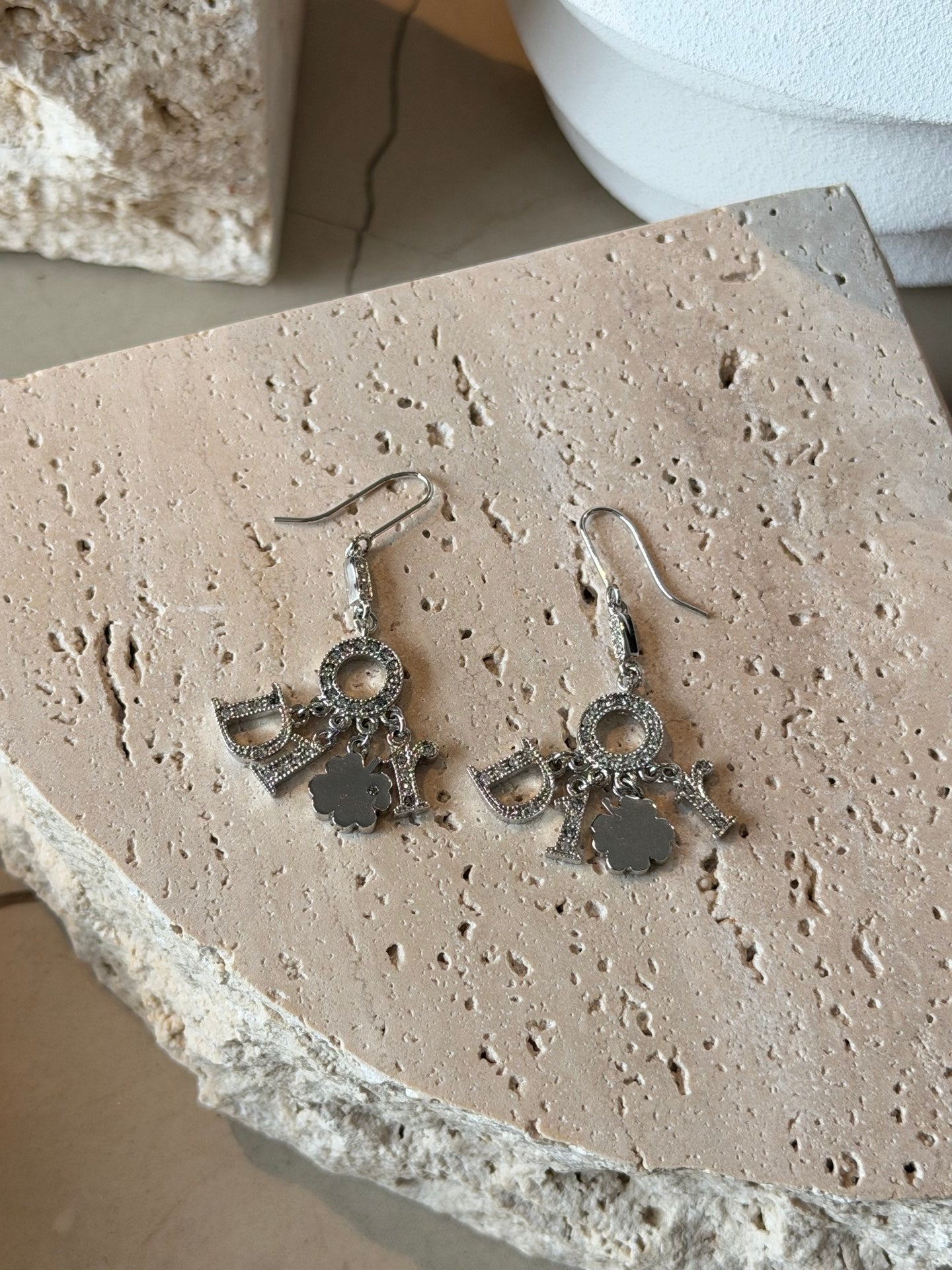 Dior Letters D-I-O-R Charm Dangle Earrings