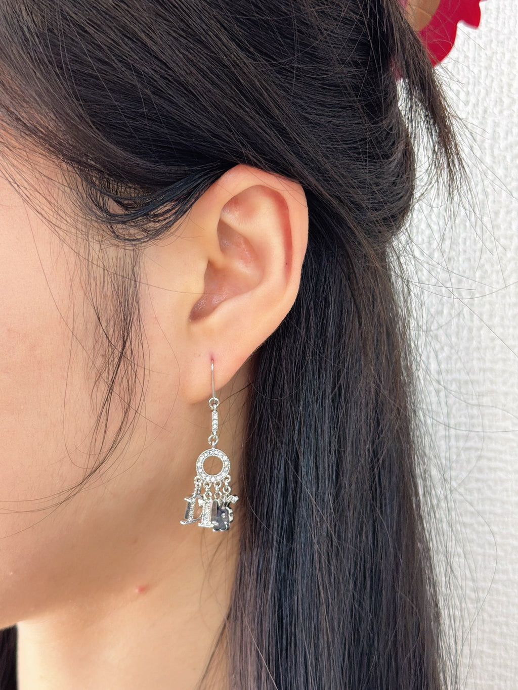 Dior Letters D-I-O-R Charm Dangle Earrings